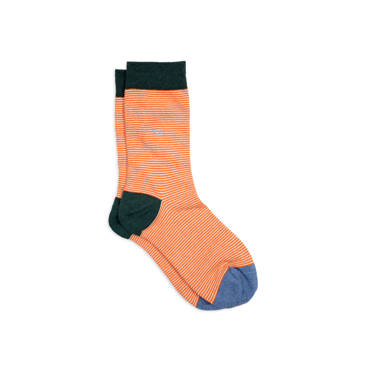 Striped combed cotton socks OrangeBILLYBELT
