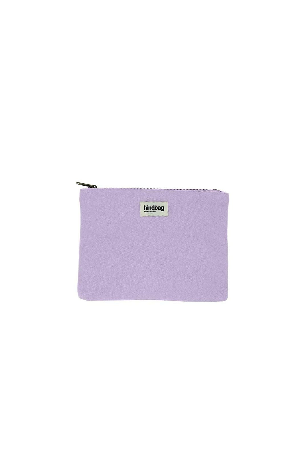 Cotton clutch bag HINDBAG Purple