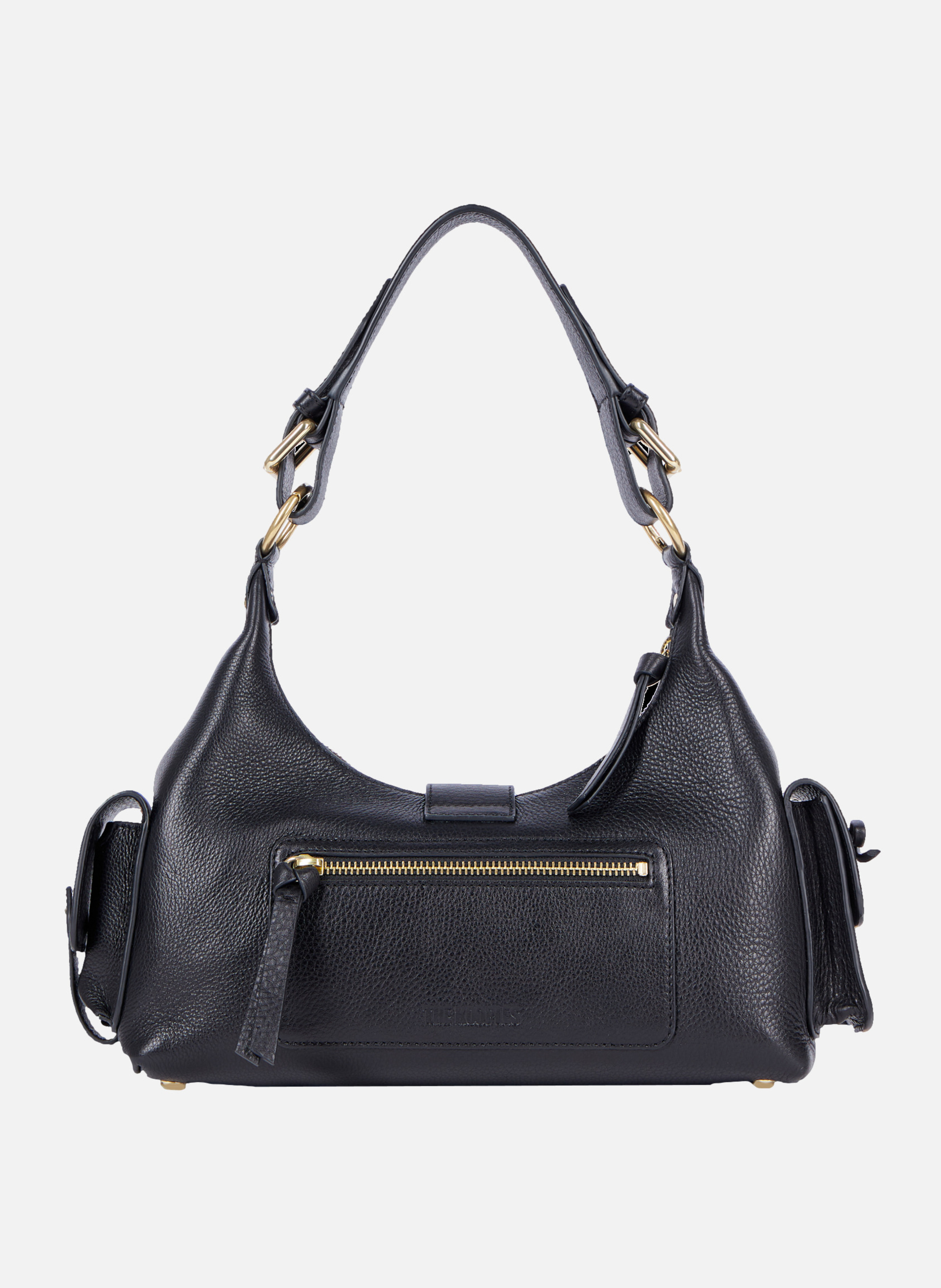 Amelia grained leather bag THE KOOPLES Black