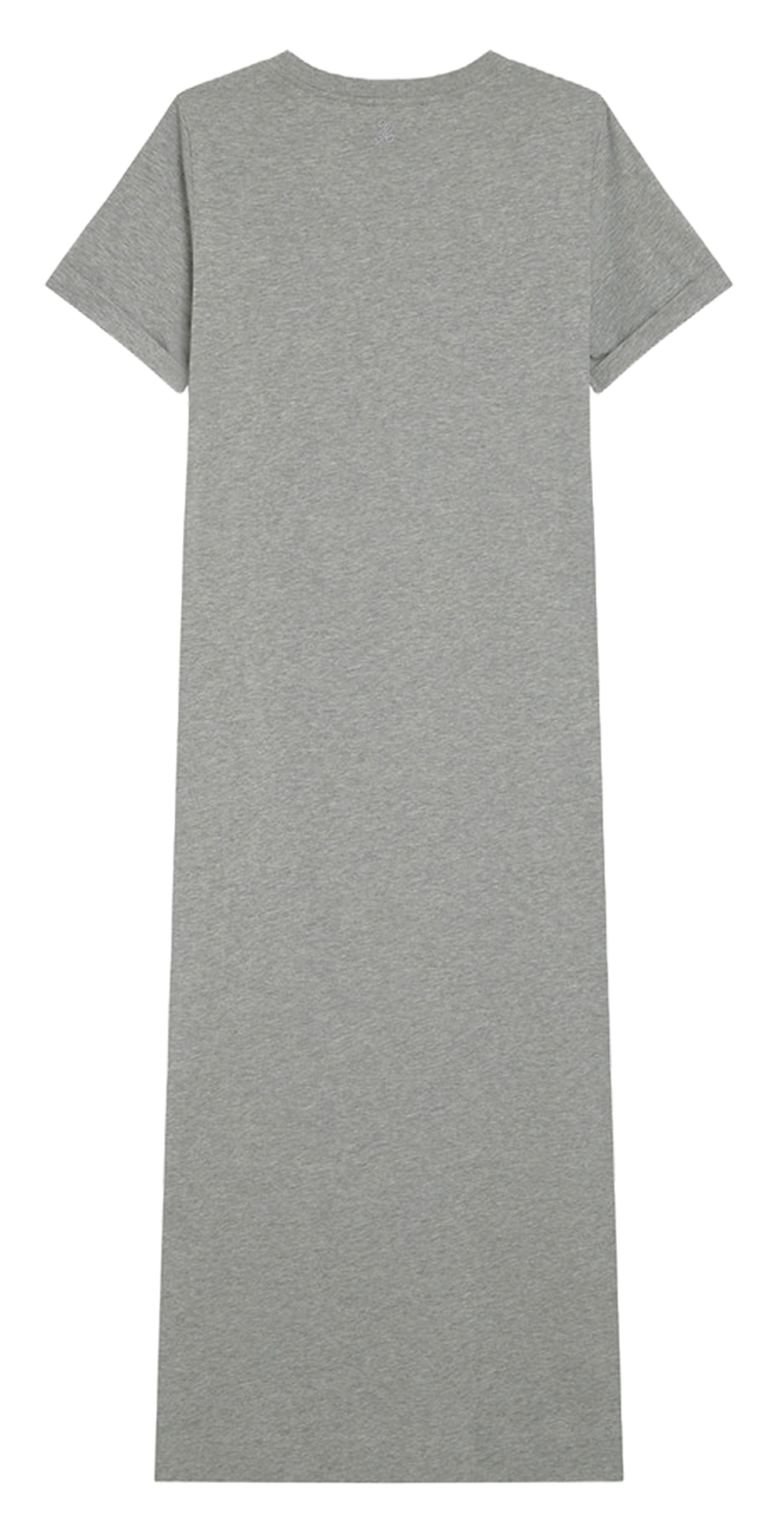 Long cotton dress with round neck GRACE ET MILA Silver