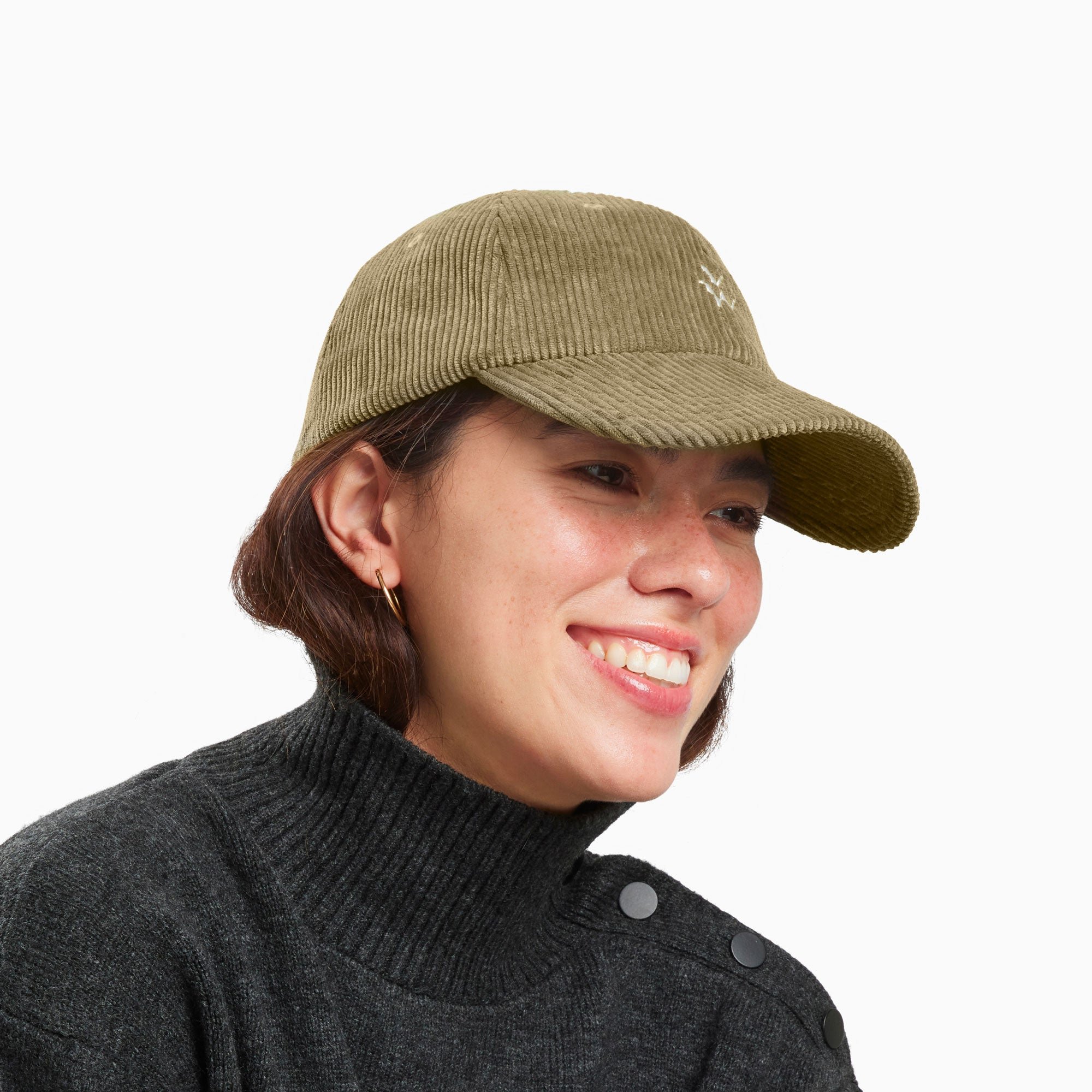 Corduroy cap VANESSA WU Green