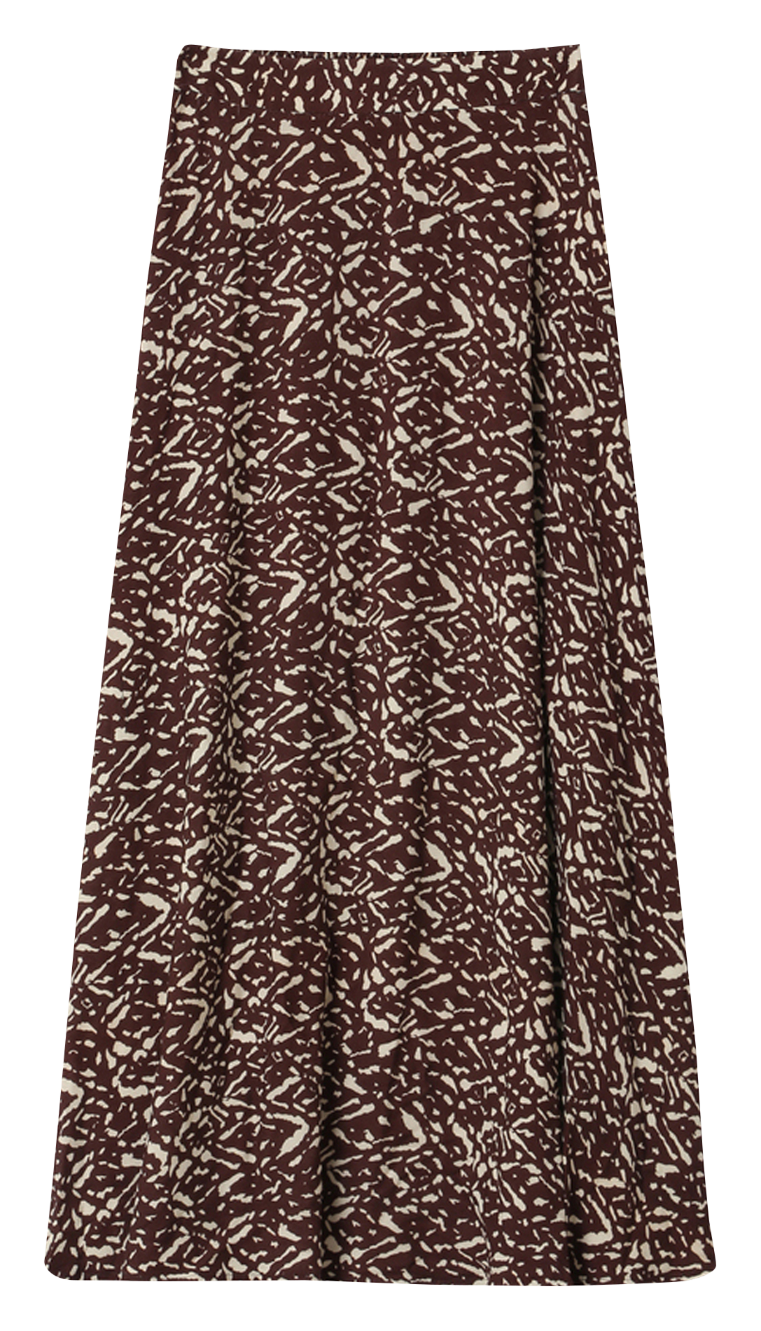 Long skirt with pattern GRACE ET MILA Brown