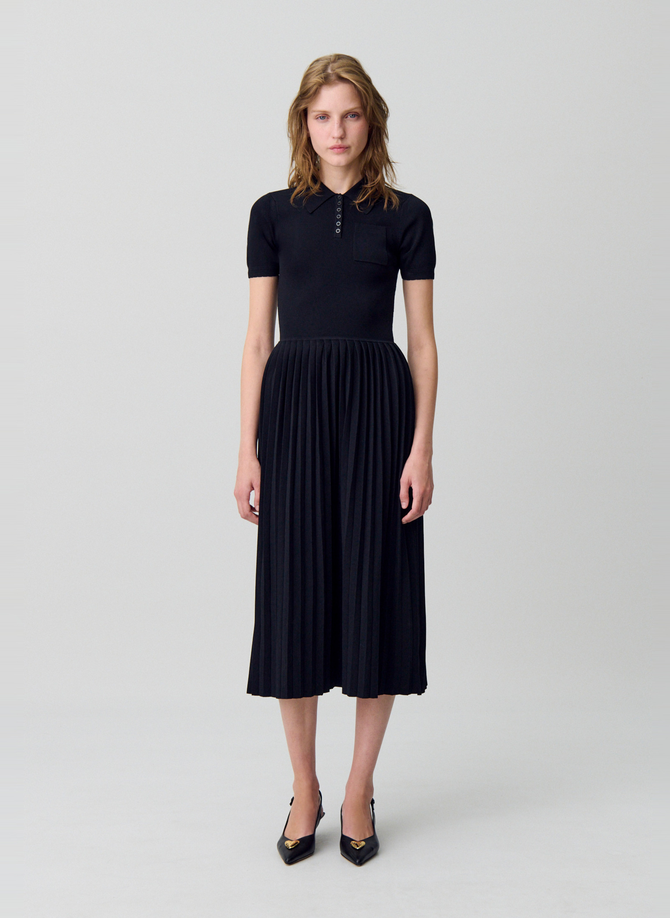 Short floral print dress CLAUDIE PIERLOT Black