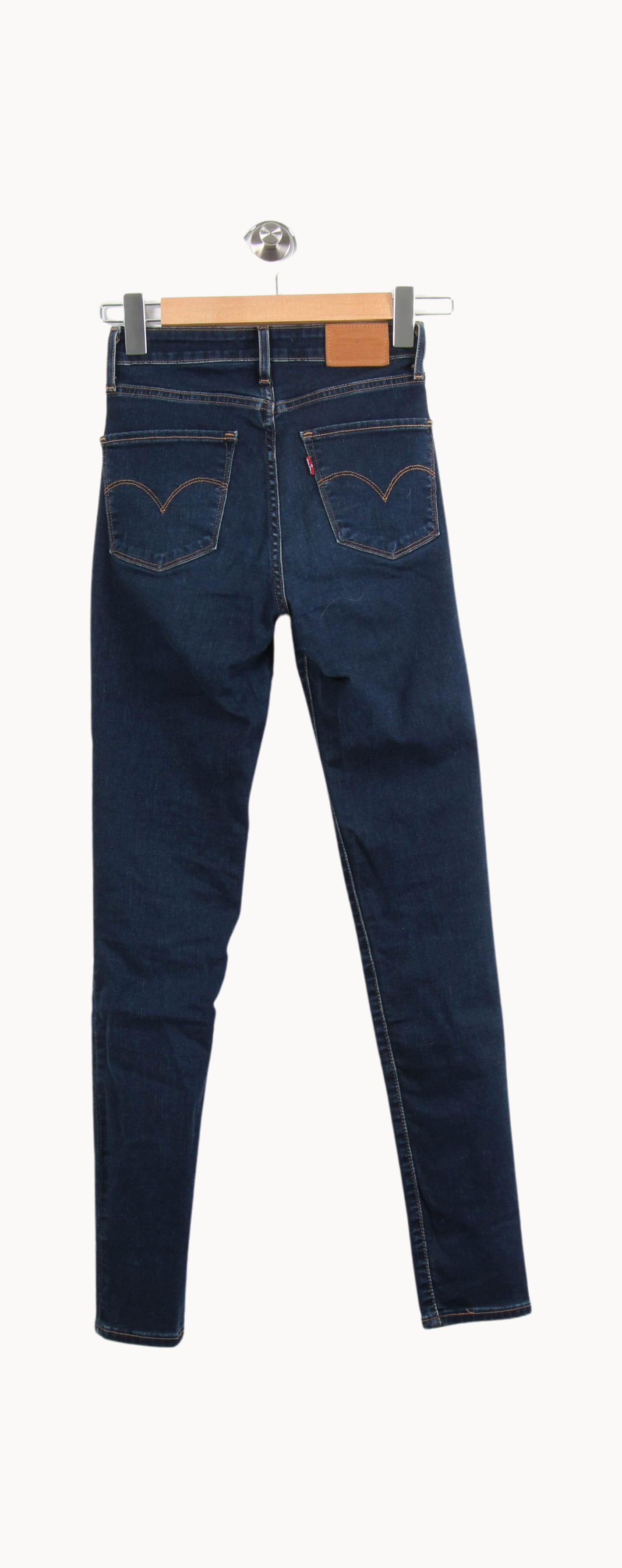 Cropped slim jeans with studs LEVI'S - Seconde main Blue
