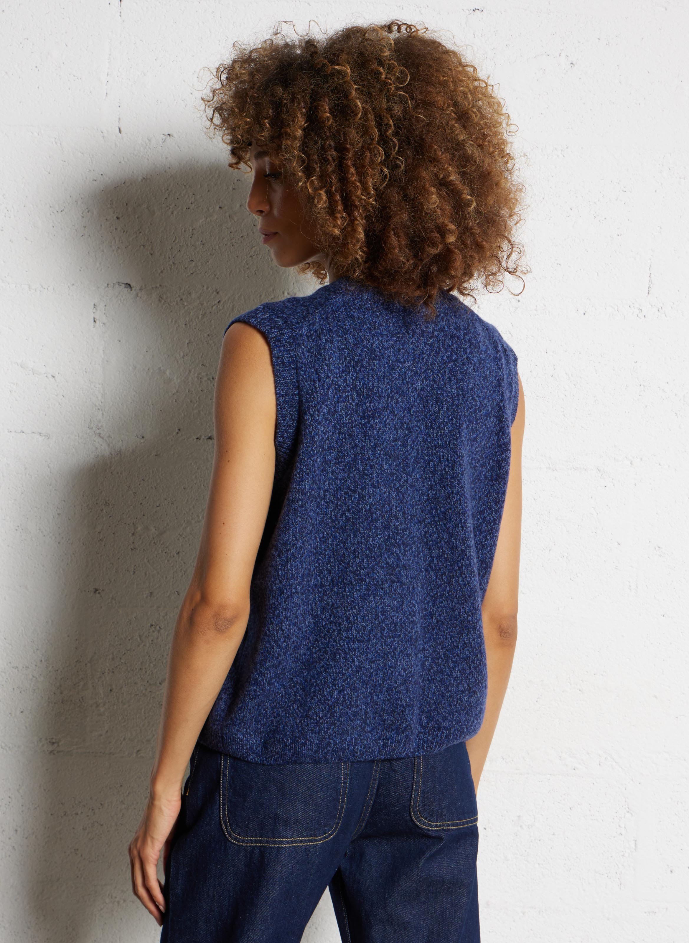 Pull sans manches en laine ARMOR LUX Bleu