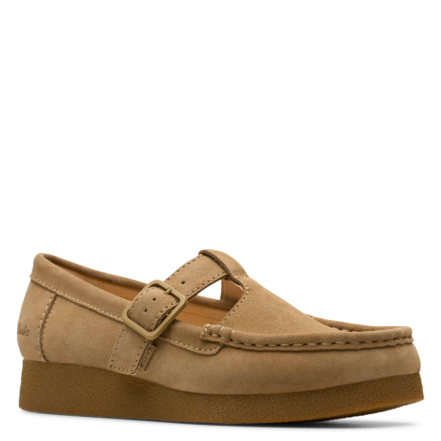 Leren loafers CLARKS Beige