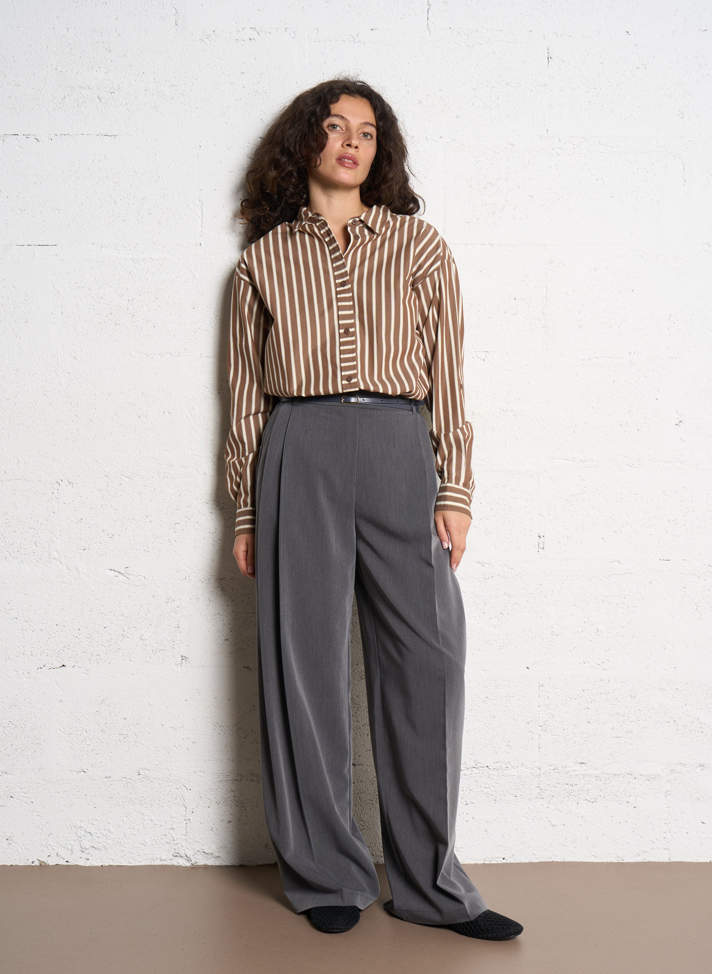 Pantalon palazzo IMPERIAL Gris