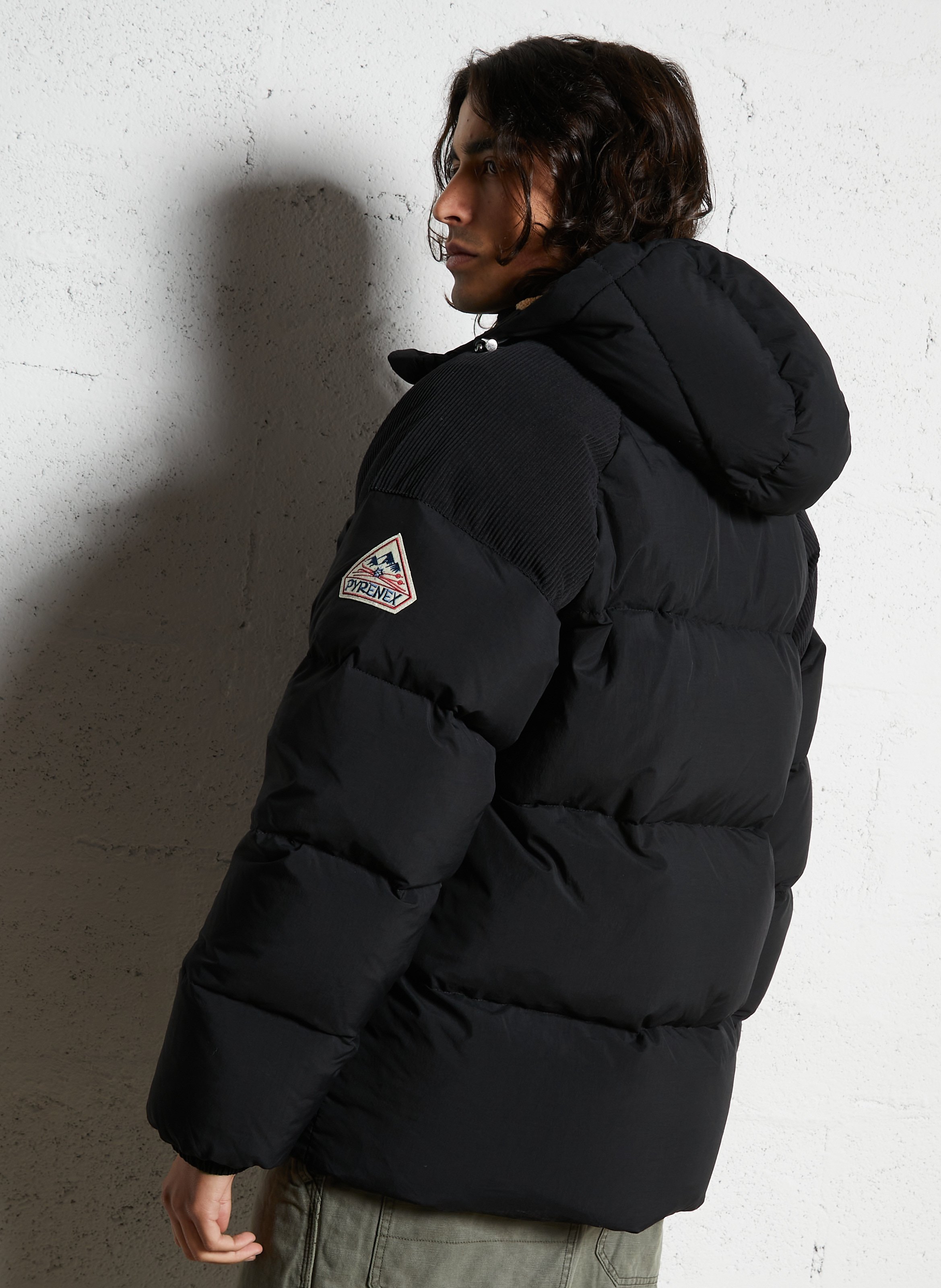 Oversized padded jacket PYRENEX Black