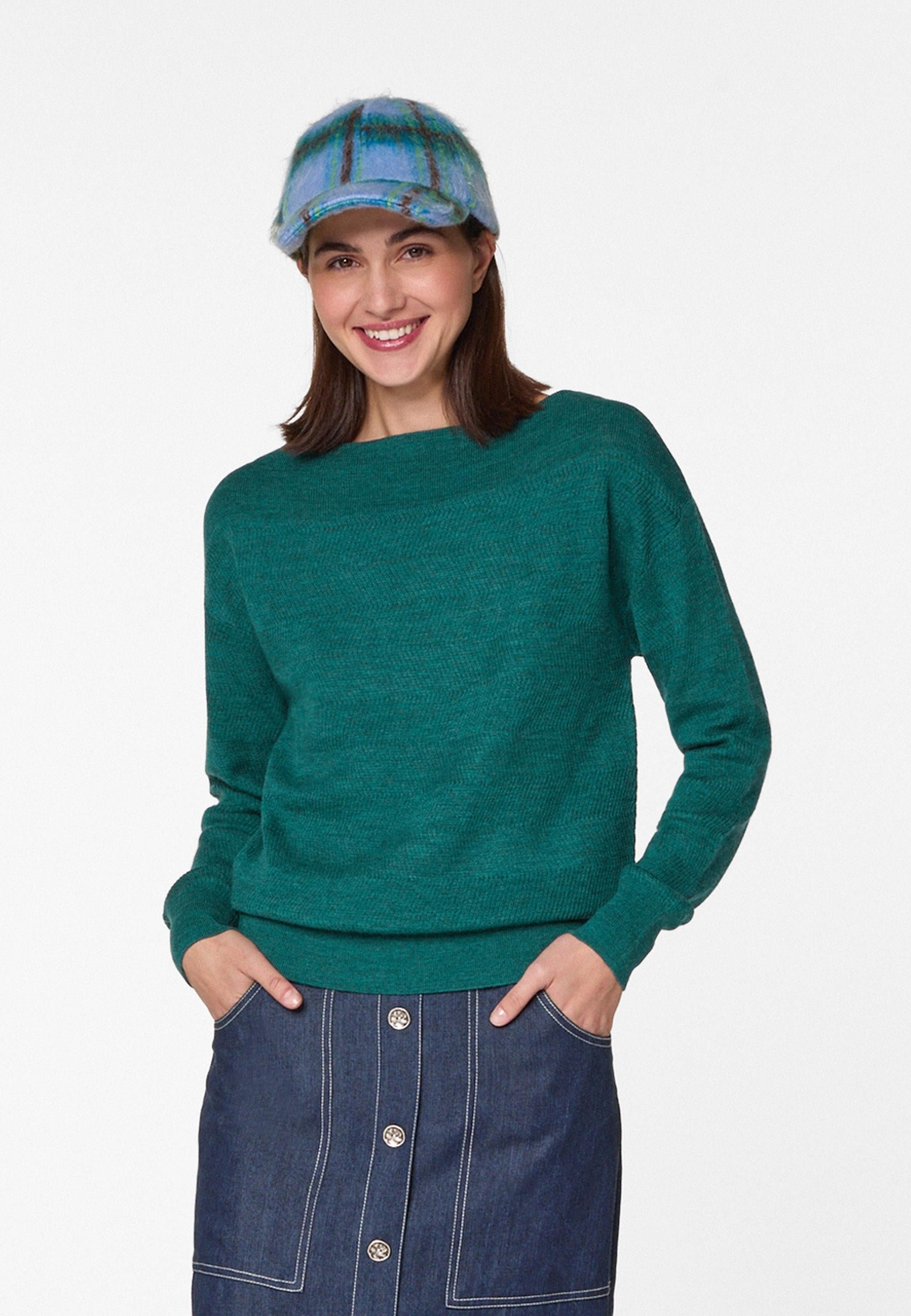 Merino wool boat-neck sweater  RODIER Green