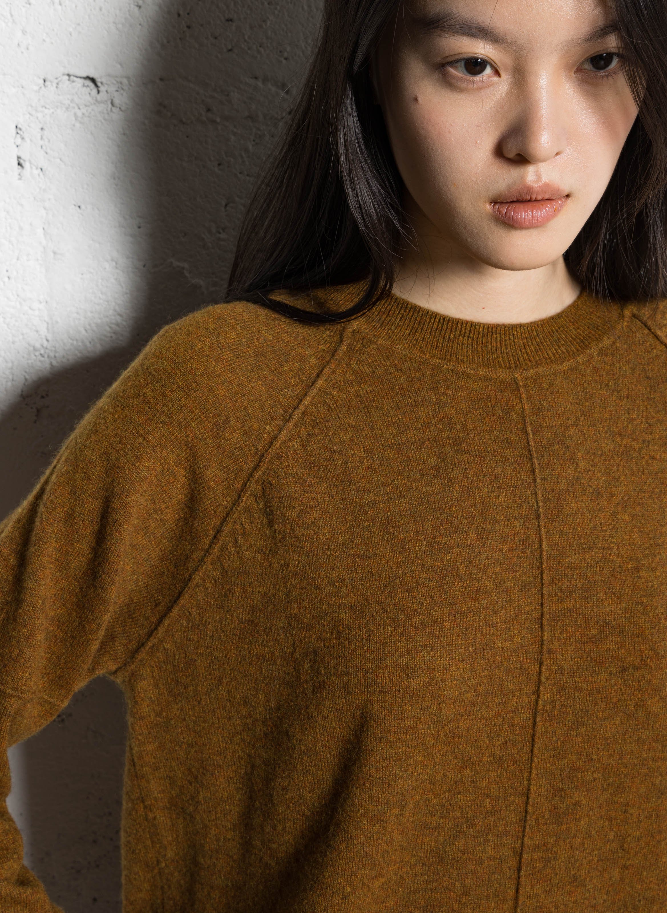 Pull col rond en cachemire MAISON 123 Beige