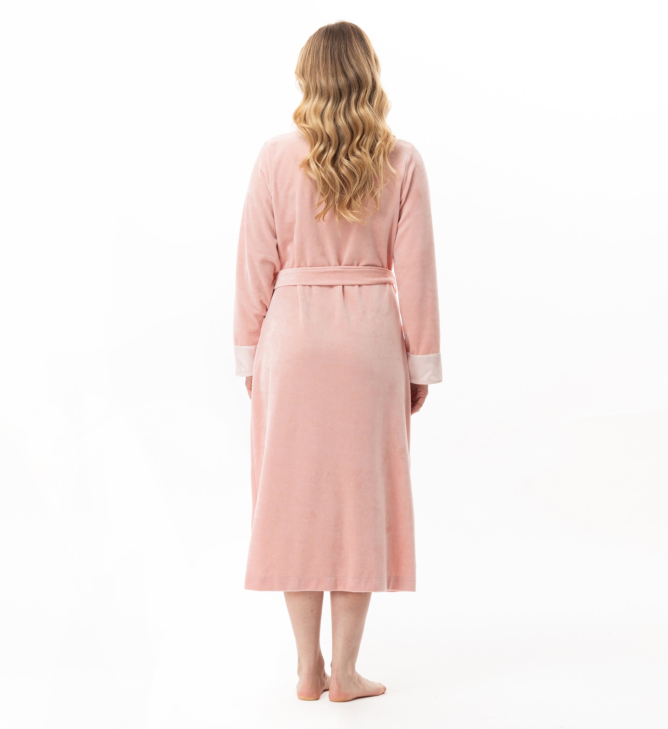 Crossed velvet dressing gown LE CHAT Pink