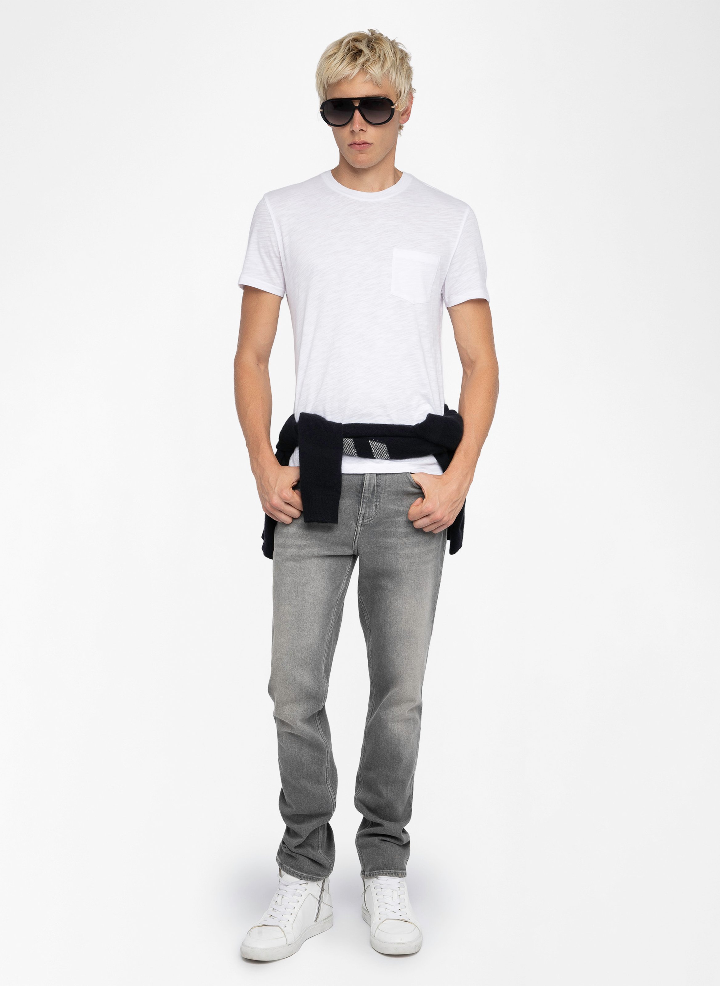 Regular-fit round-neck cotton T-shirt ZADIG&VOLTAIRE White
