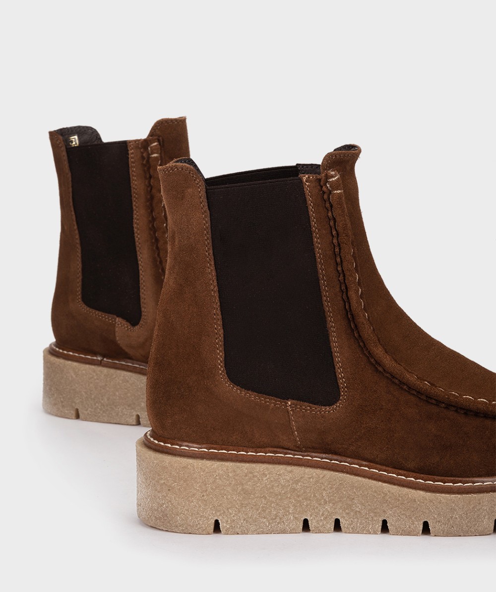 Brown suede ankle boots PEDRO MIRALLES Brown