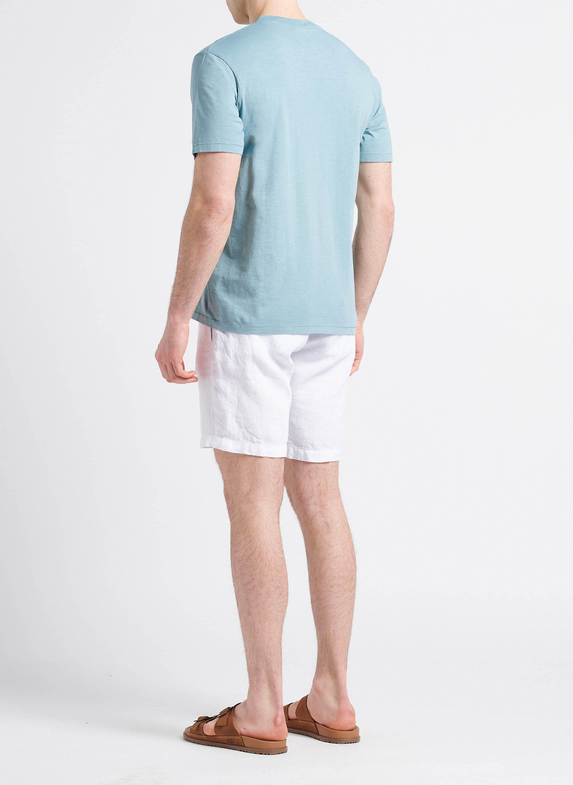 Tee-shirt sérigraphié en coton HARTFORD Bleu