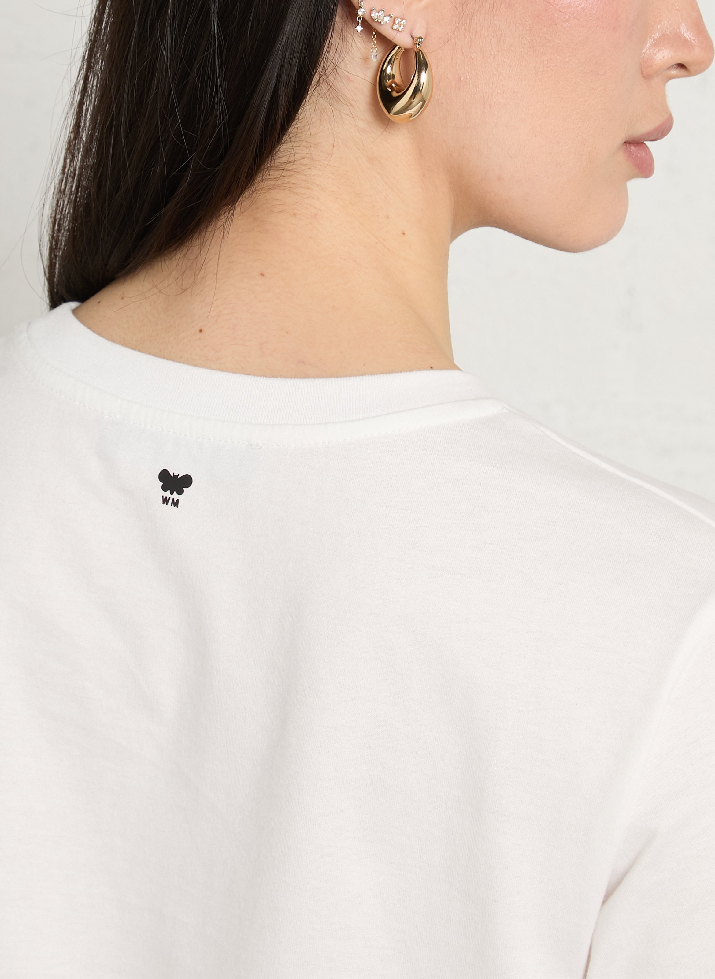 Gerade geschnittenes T-Shirt aus Baumwolle MAX MARA WEEK END Weiss