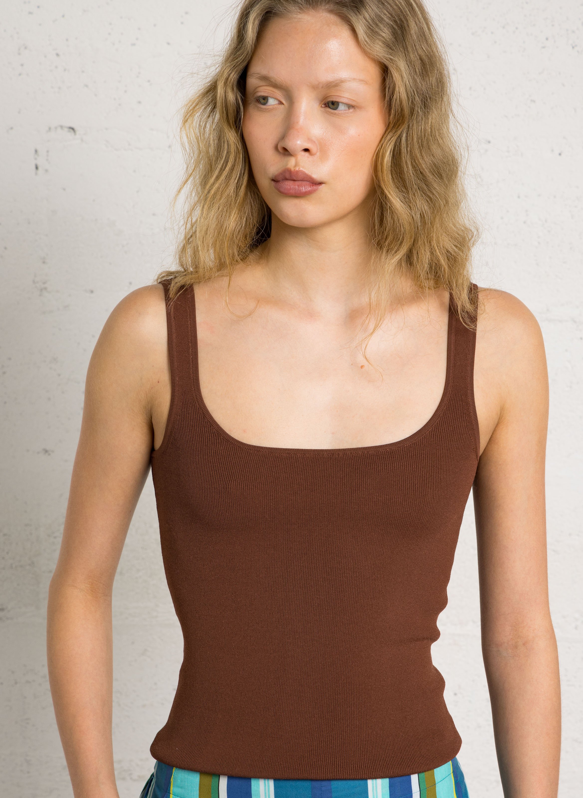 Débardeur droit côtelé PETITE MENDIGOTE