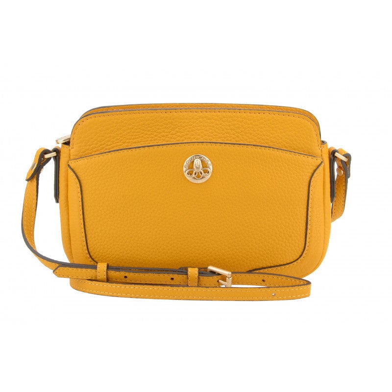 Crossbody bag in cowhide leather IMAGE Safran