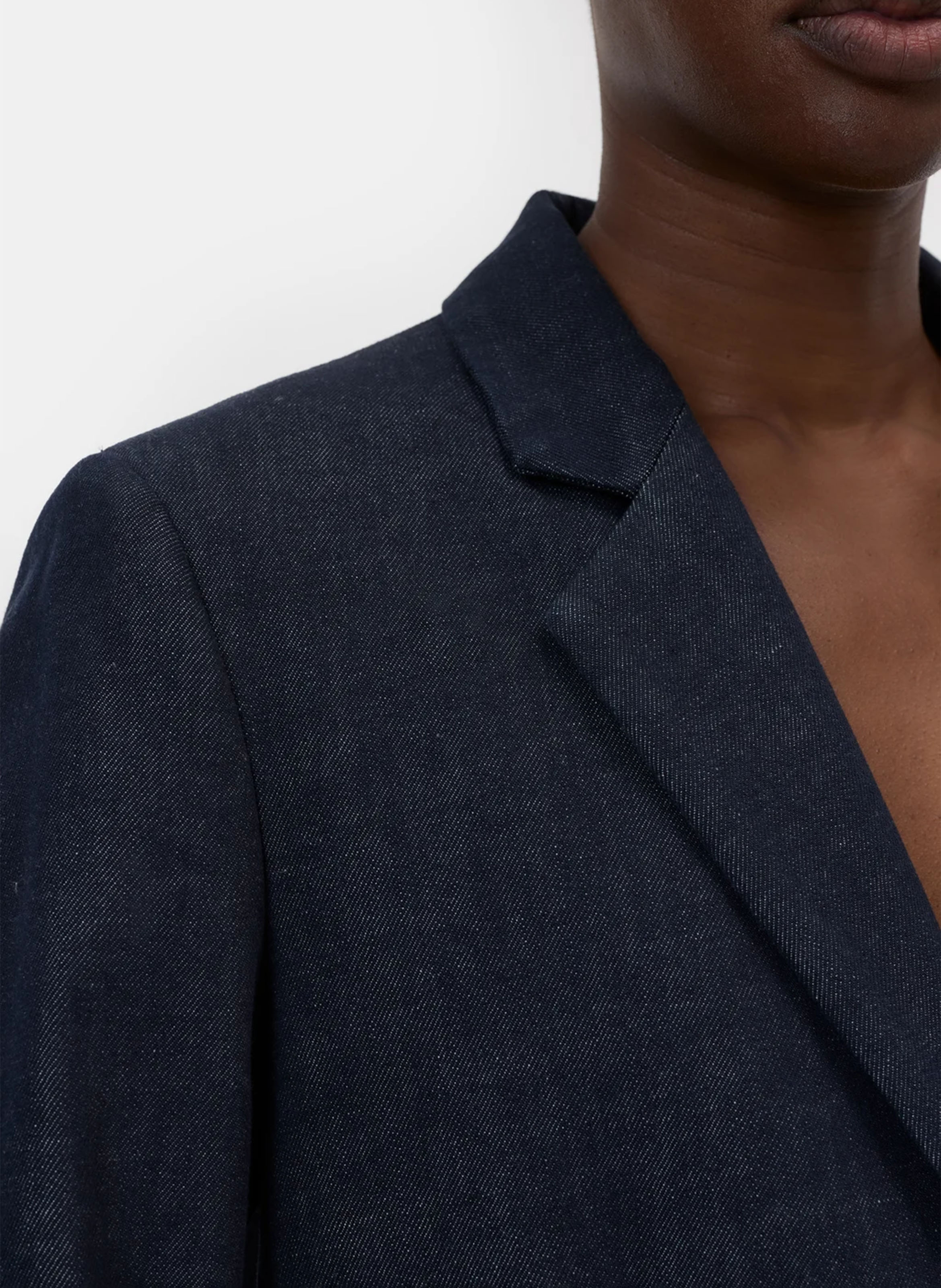 Blazer col tailleur en coton  CLOSED Bleu