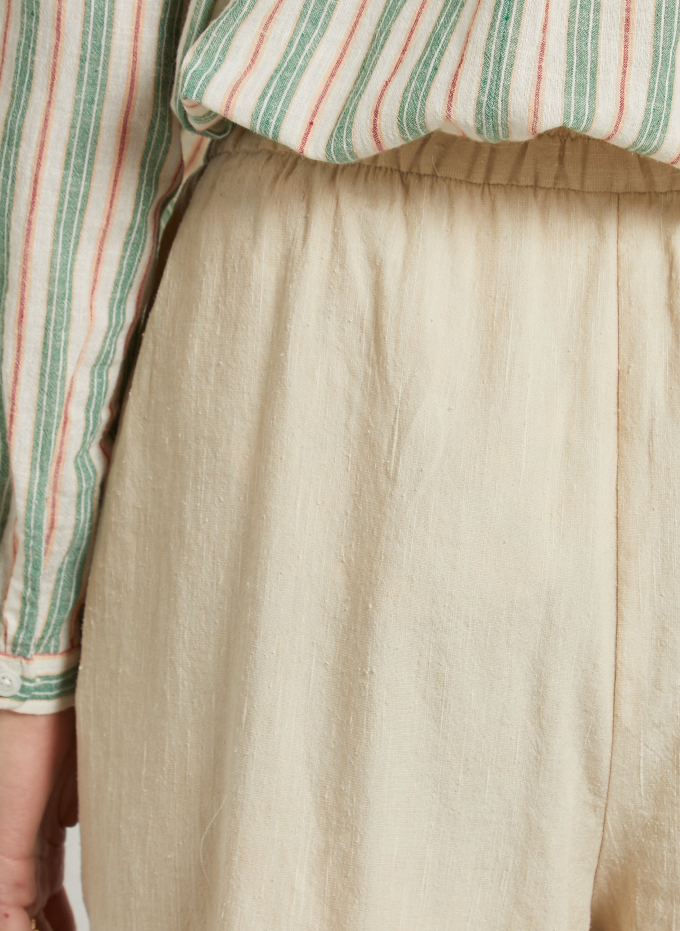 Weit geschnittene Hose aus Leinen-Mix MASSCOB Mehrfarbig