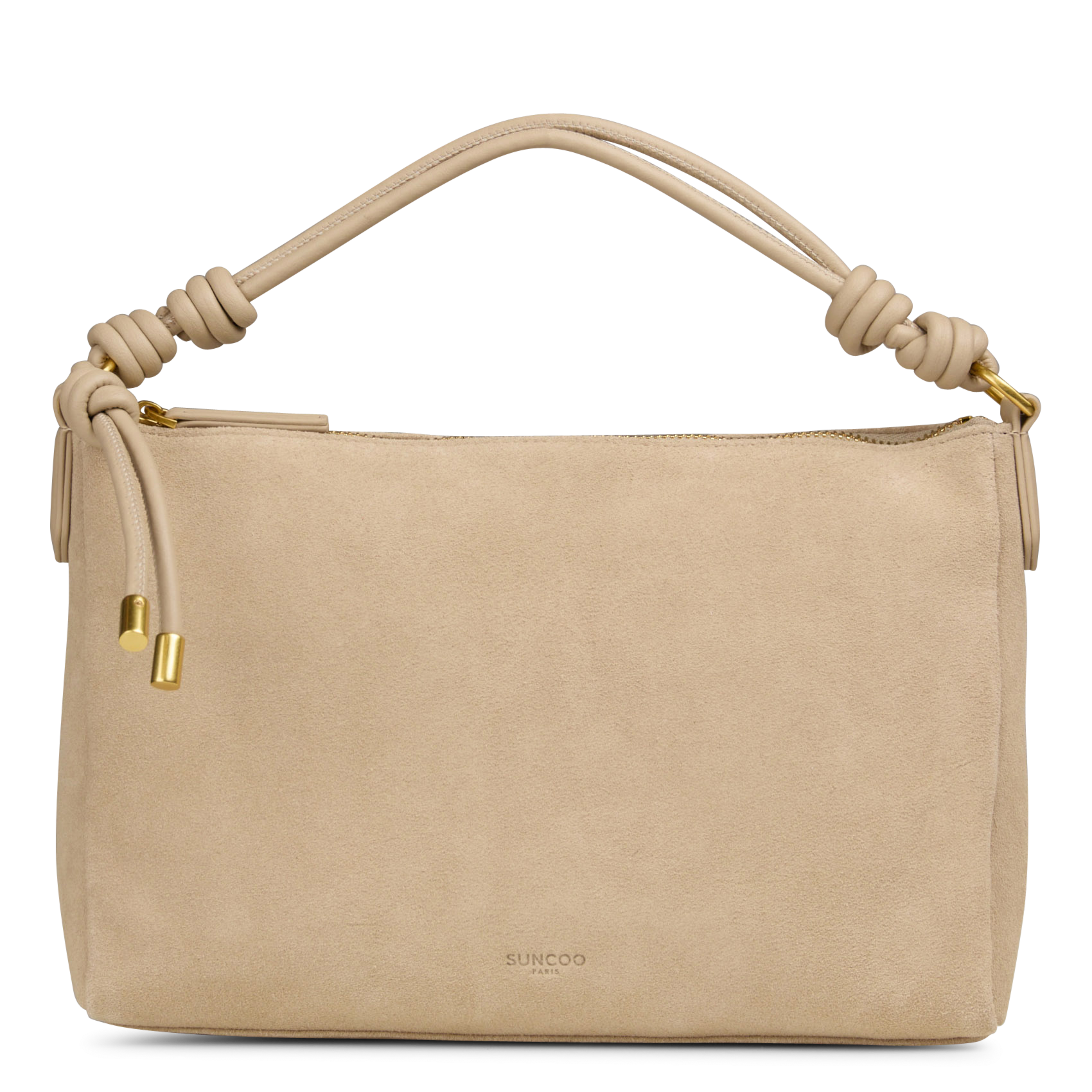 Sac à main pochette en cuir SUNCOO Beige