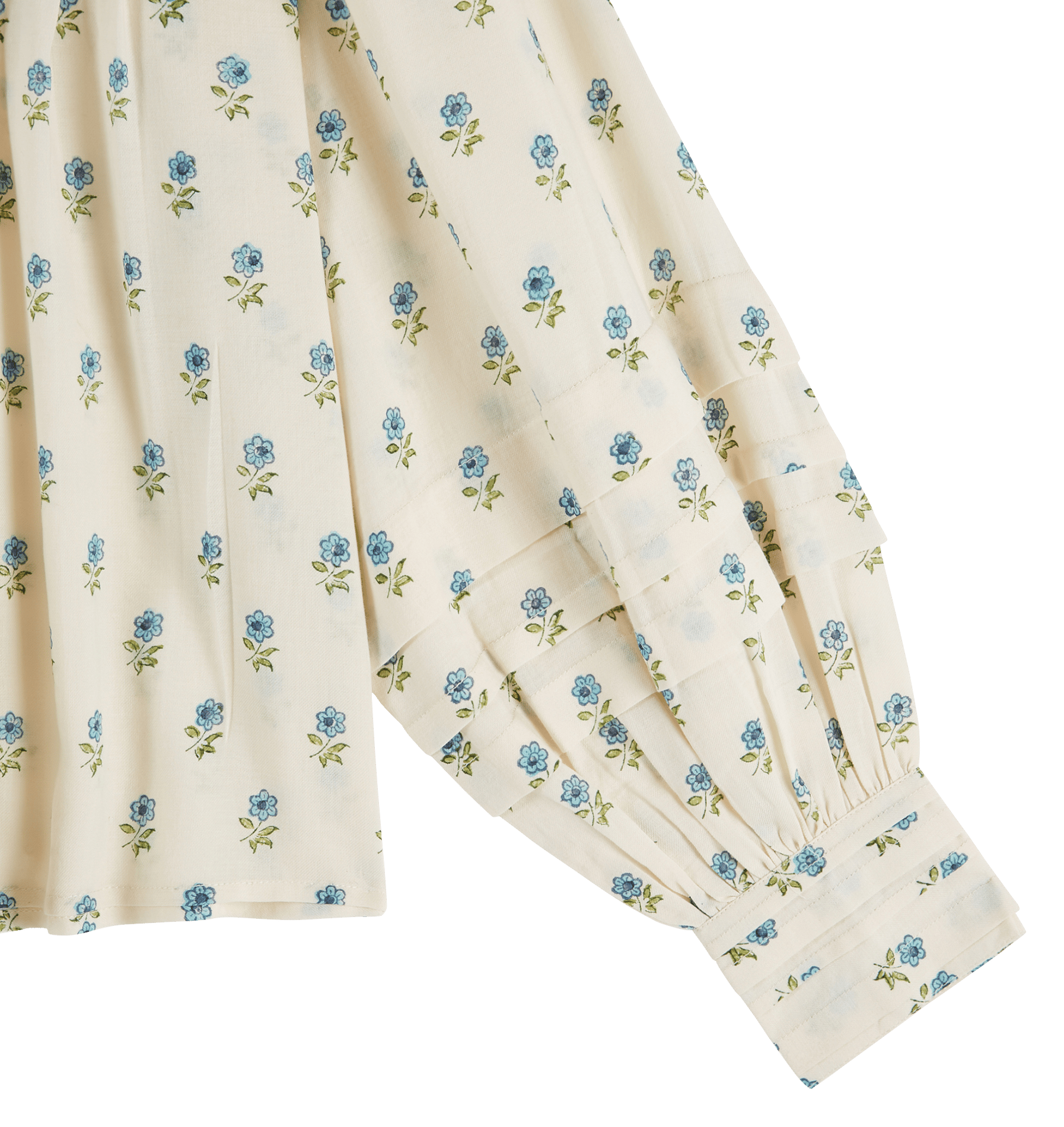 Blouse col V en coton bio EMILE ET IDA Blanc