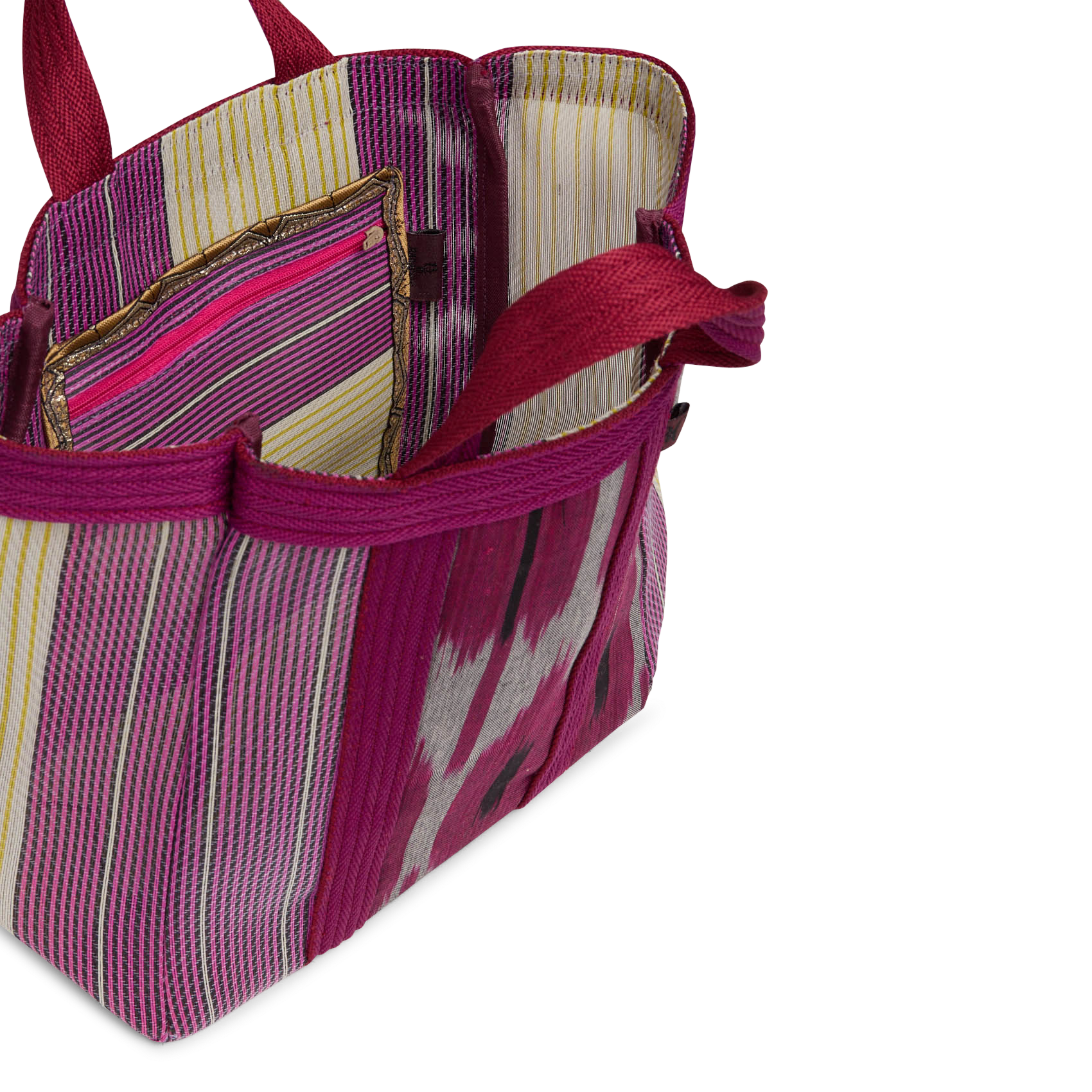 Sac cabas tissé imprimé BABACHIC BAGS Multicolored