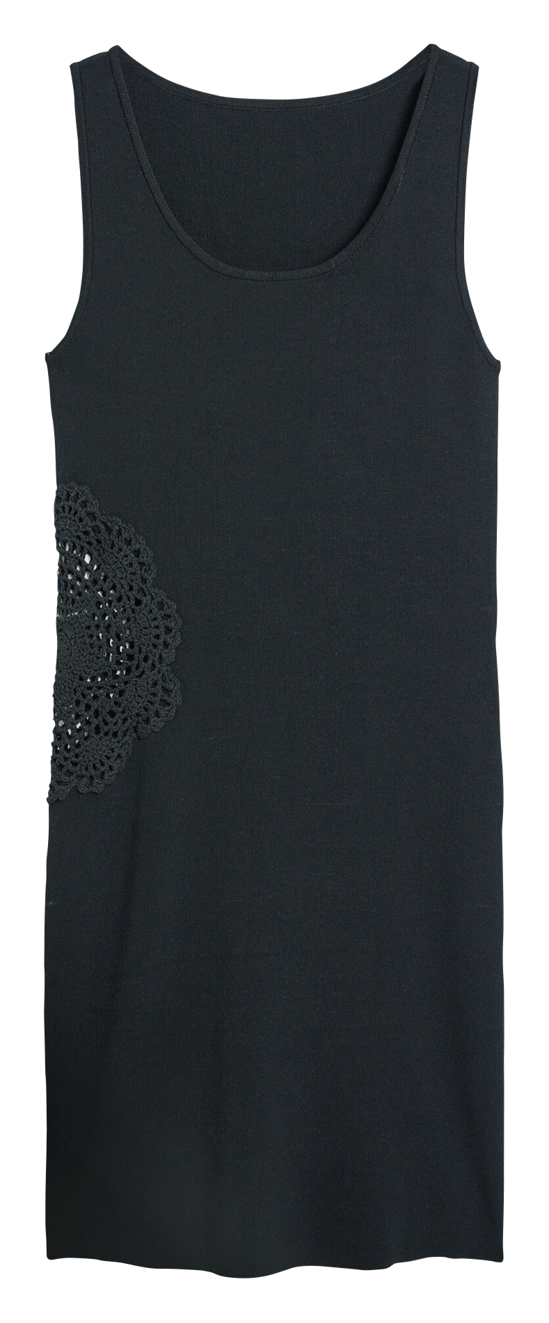 Robe courte col carré  DESIGUAL Noir