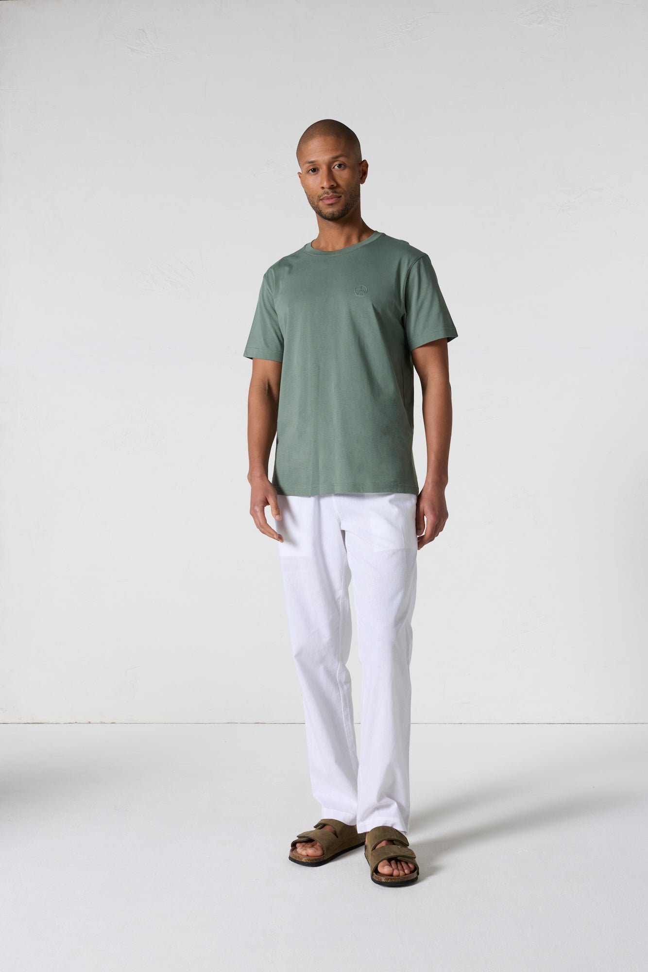 Men's round neck cotton Pedro t-shirt JOTT Green