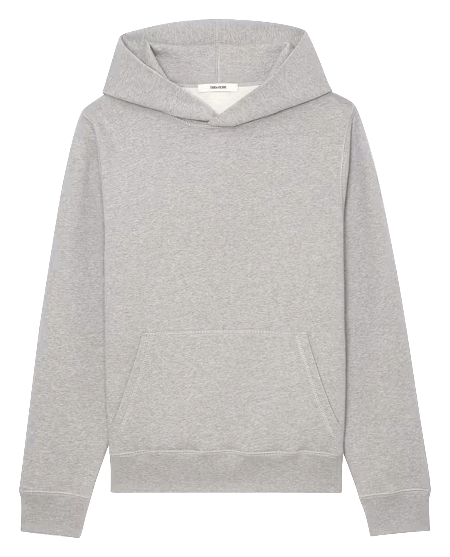 Sweat à capuche droit en coton ZADIG&VOLTAIRE Gris