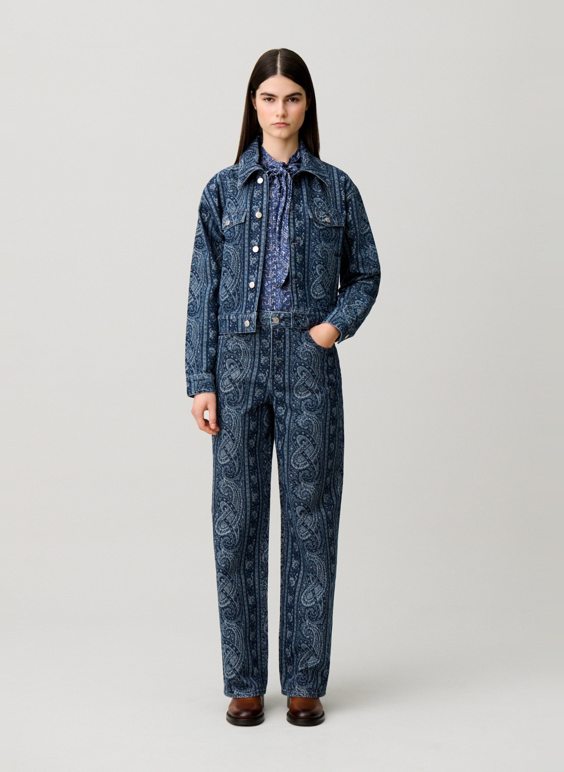 Rechte, katoenen jeans CLAUDIE PIERLOT Blauw