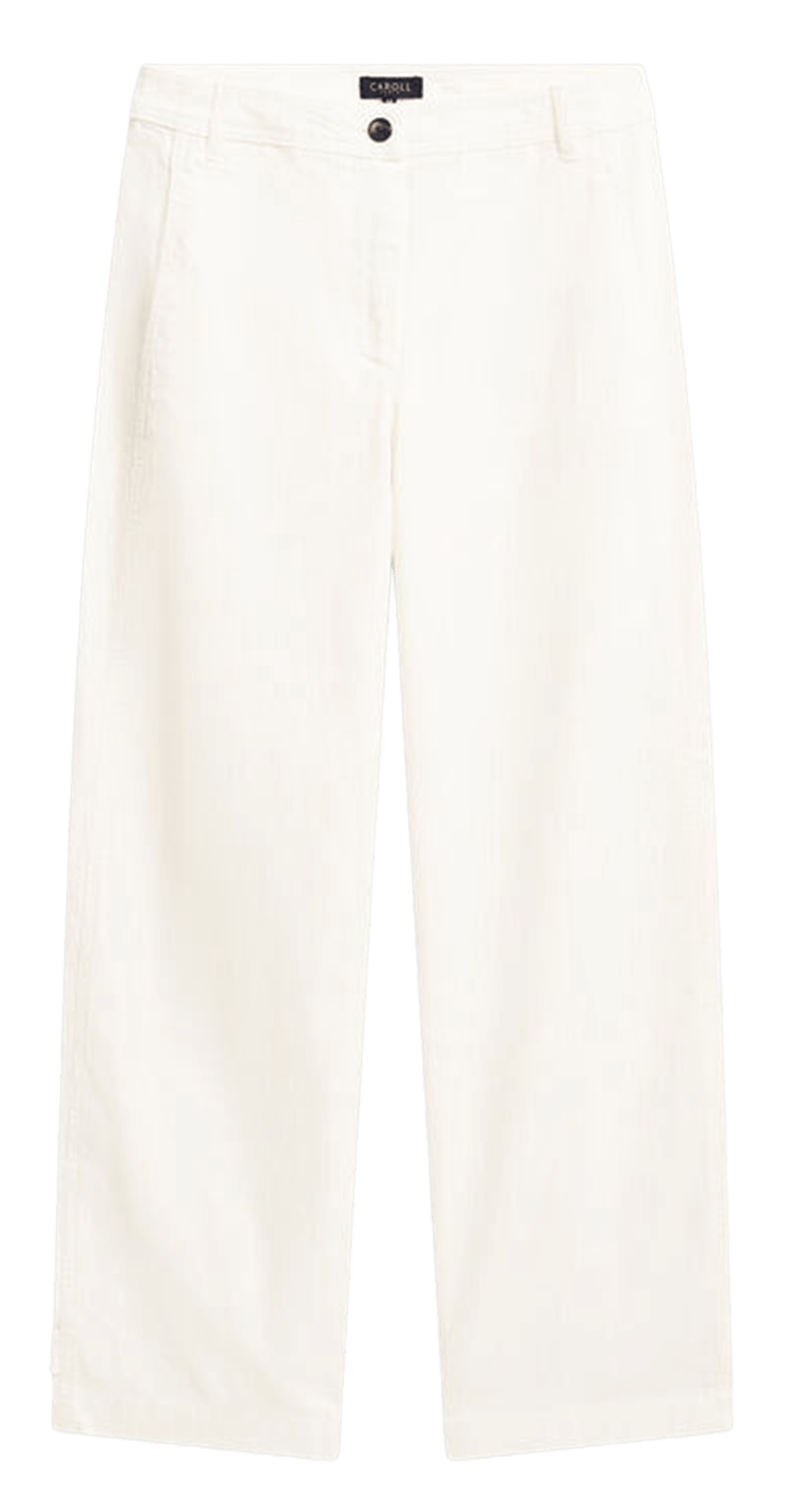 Jean droit en coton mélangé CAROLL Beige