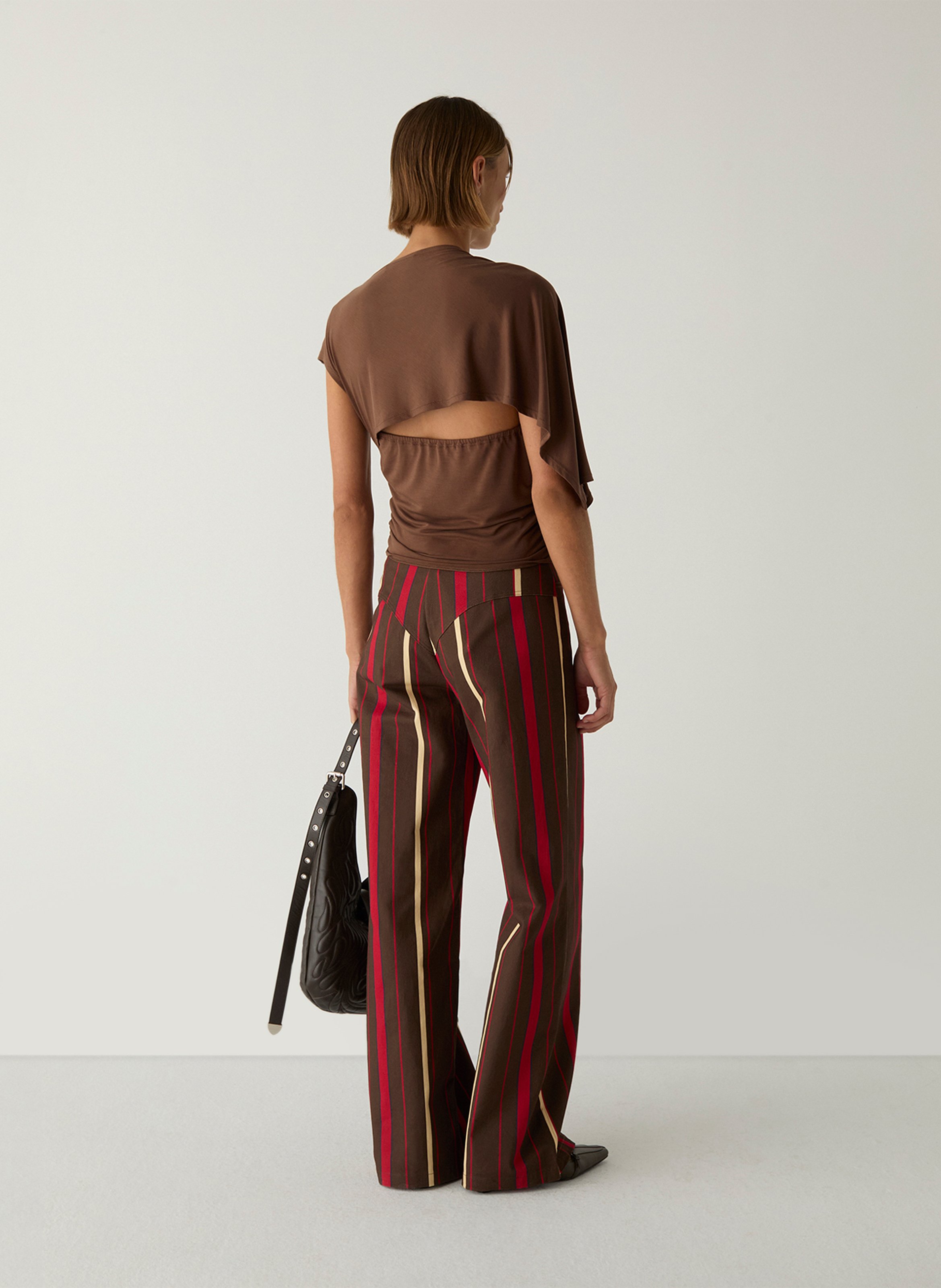 Asymmetric Fitted Top LAAGAM Brown