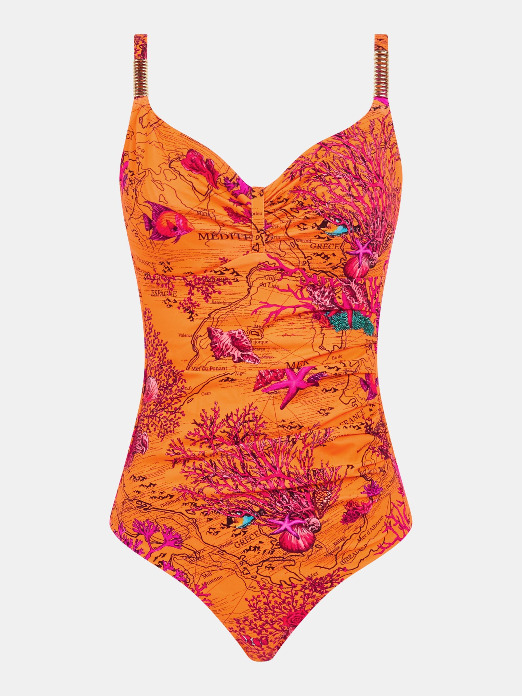 One-piece swimsuit CHANTELLE Green