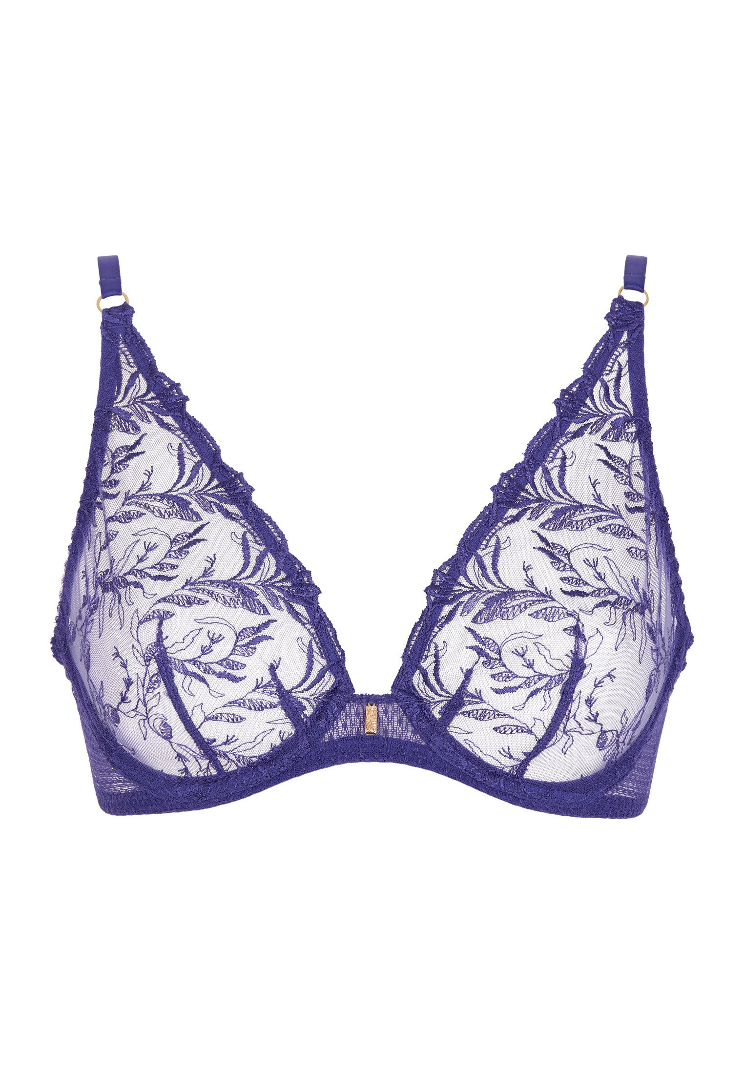 Underwired triangle bra AUBADE Purple