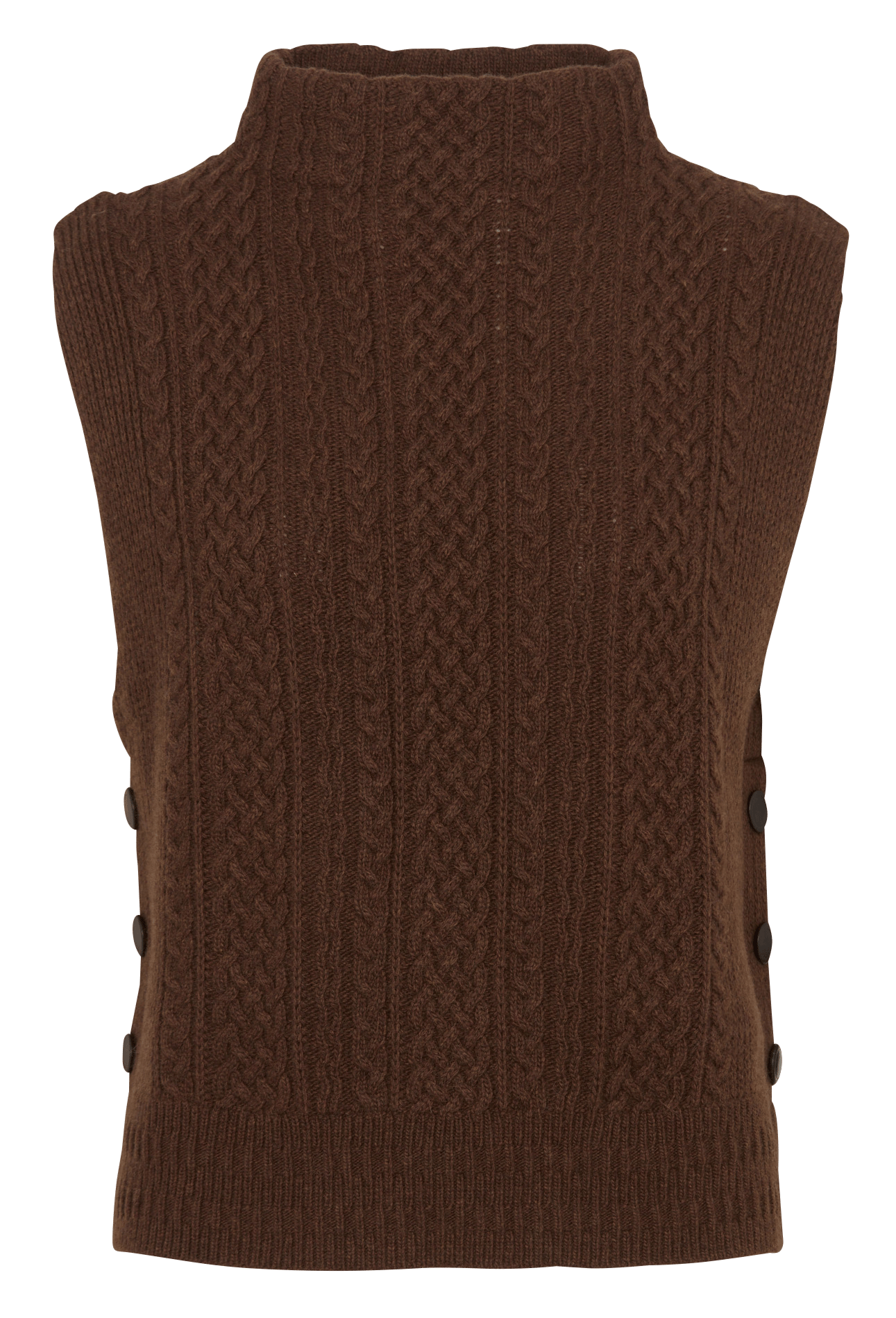 Trui met ronde hals | wolblend MAISON ANJE Bruin