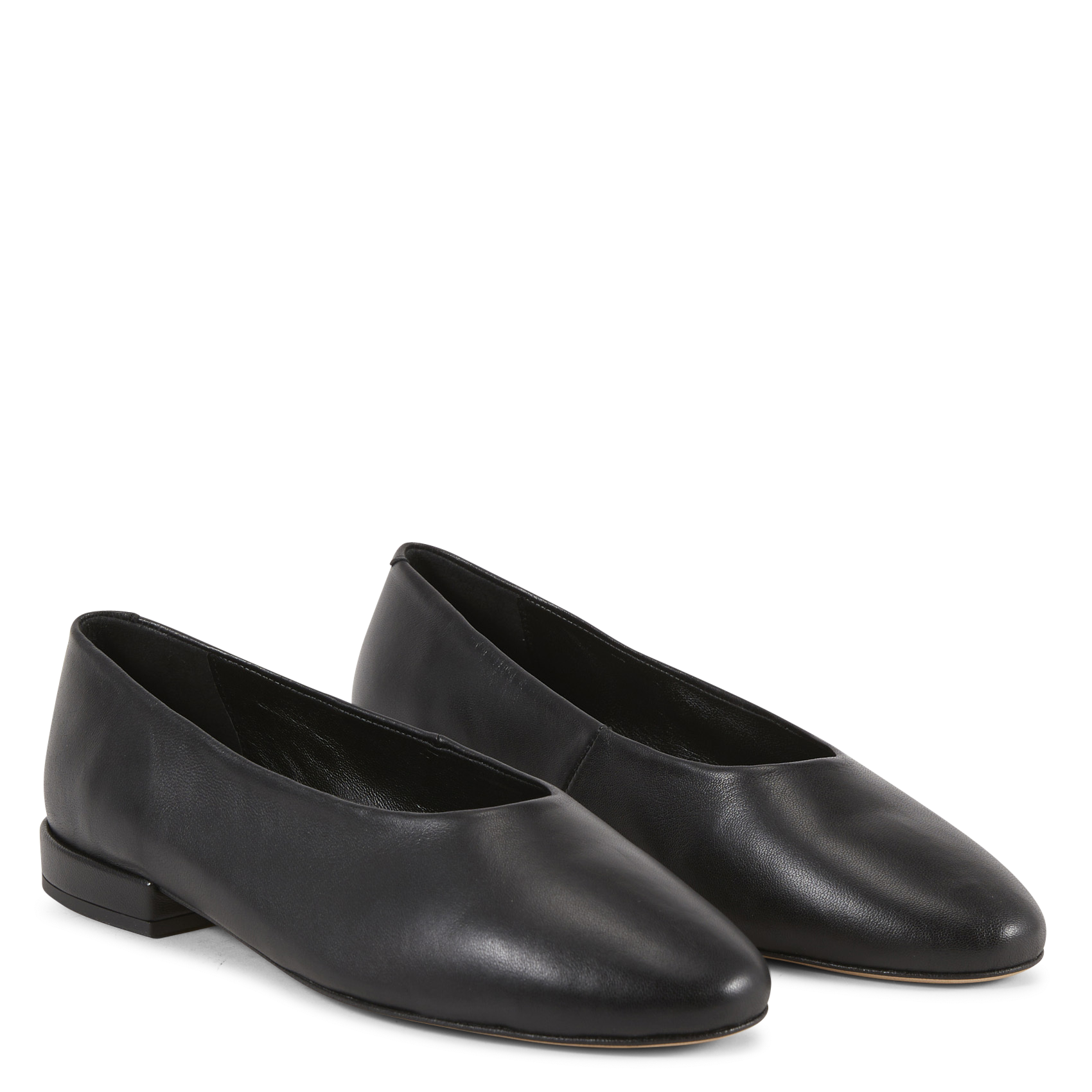 Ballerina's van velours MAISON TOUFET Zwart