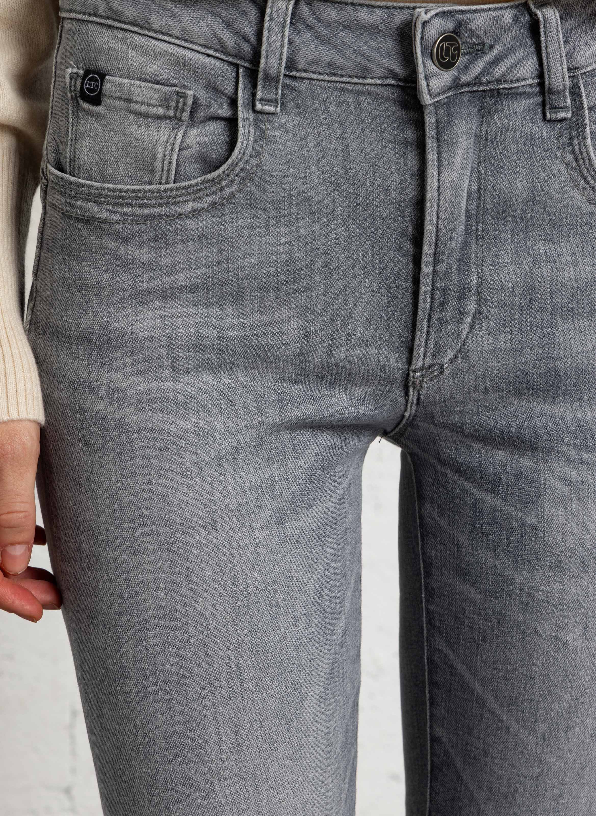 Corrigerende slim fit jeans van katoenmix LE TEMPS DES CERISES Grijs