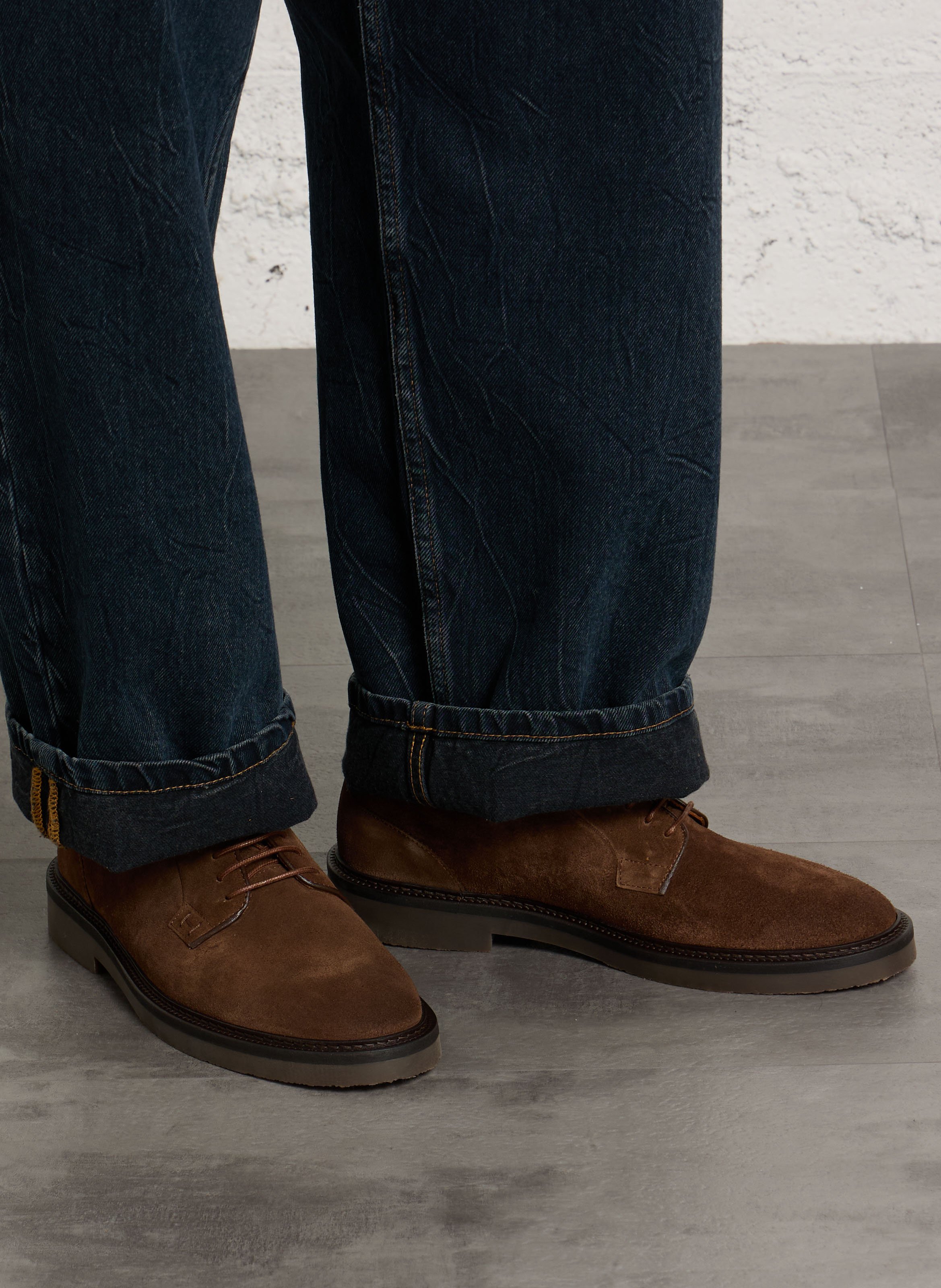 Suede leather city shoes HACKETT Brown