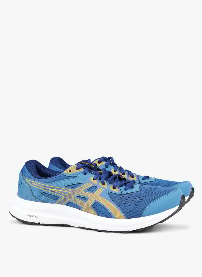 Asics bleu top lacet orange