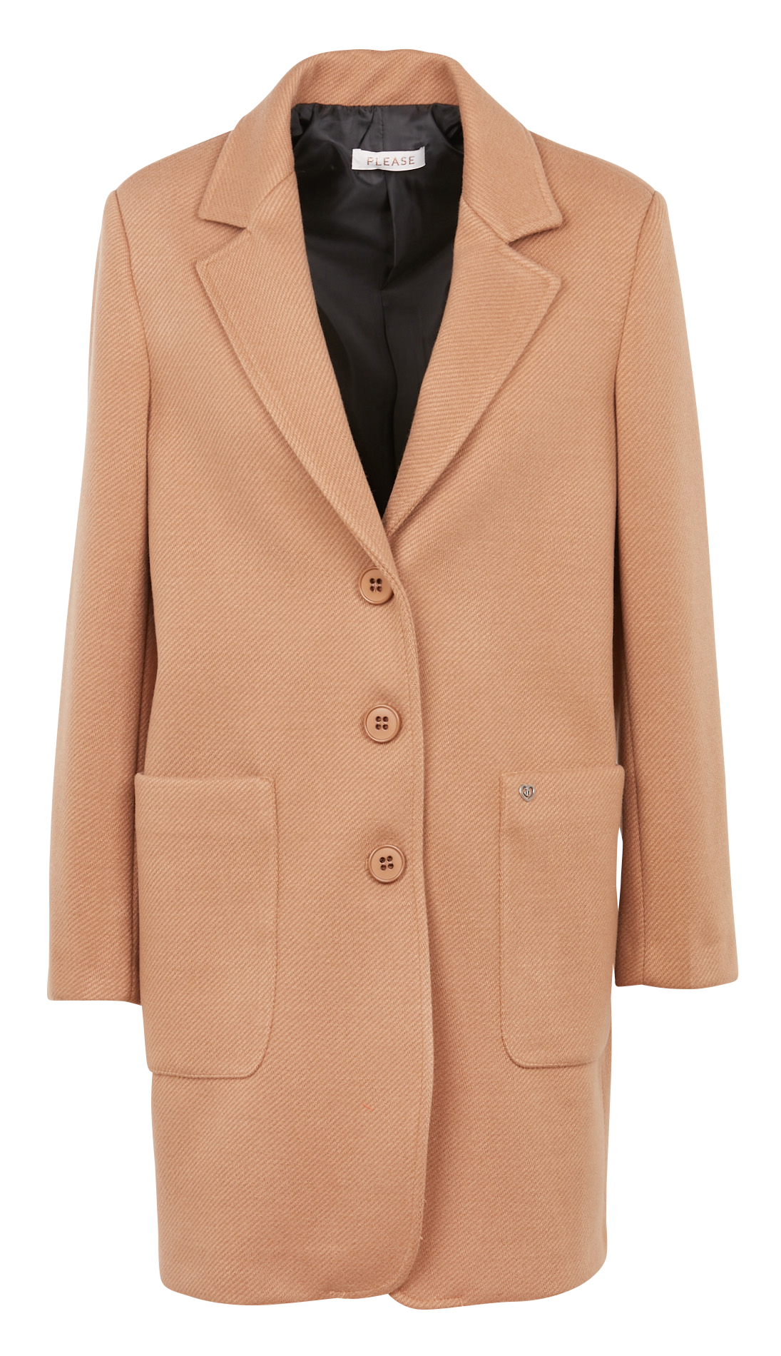 Jas met reverskraag PLEASE Bruin