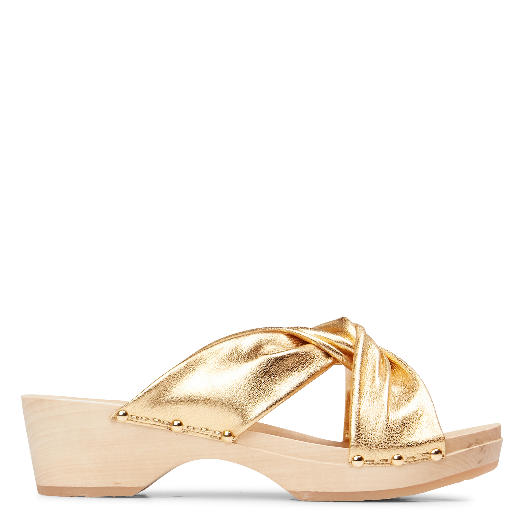 Heeled open clog mules SABOTS YOUYOU Golden