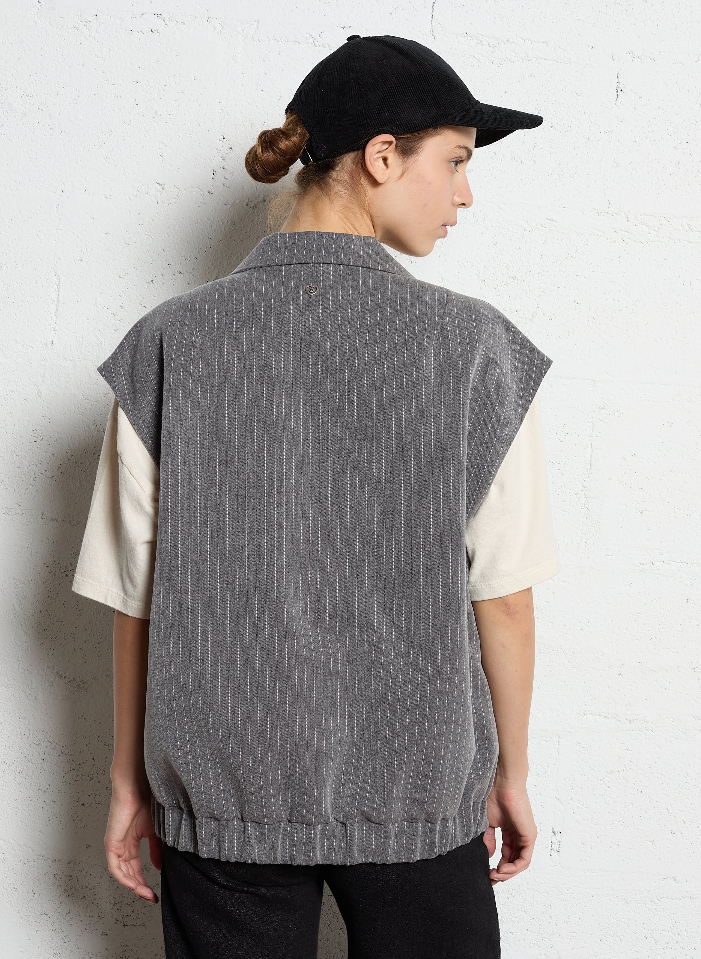 Veste de tailleur à rayures PLEASE Gris