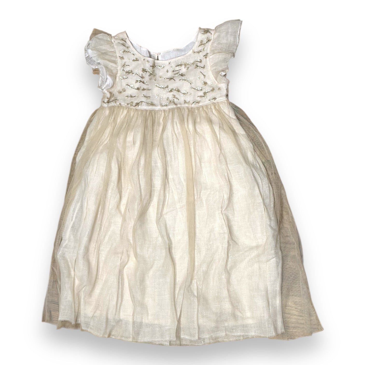 Beige Child Dress - 6 years BONPOINT - Seconde Main Beige