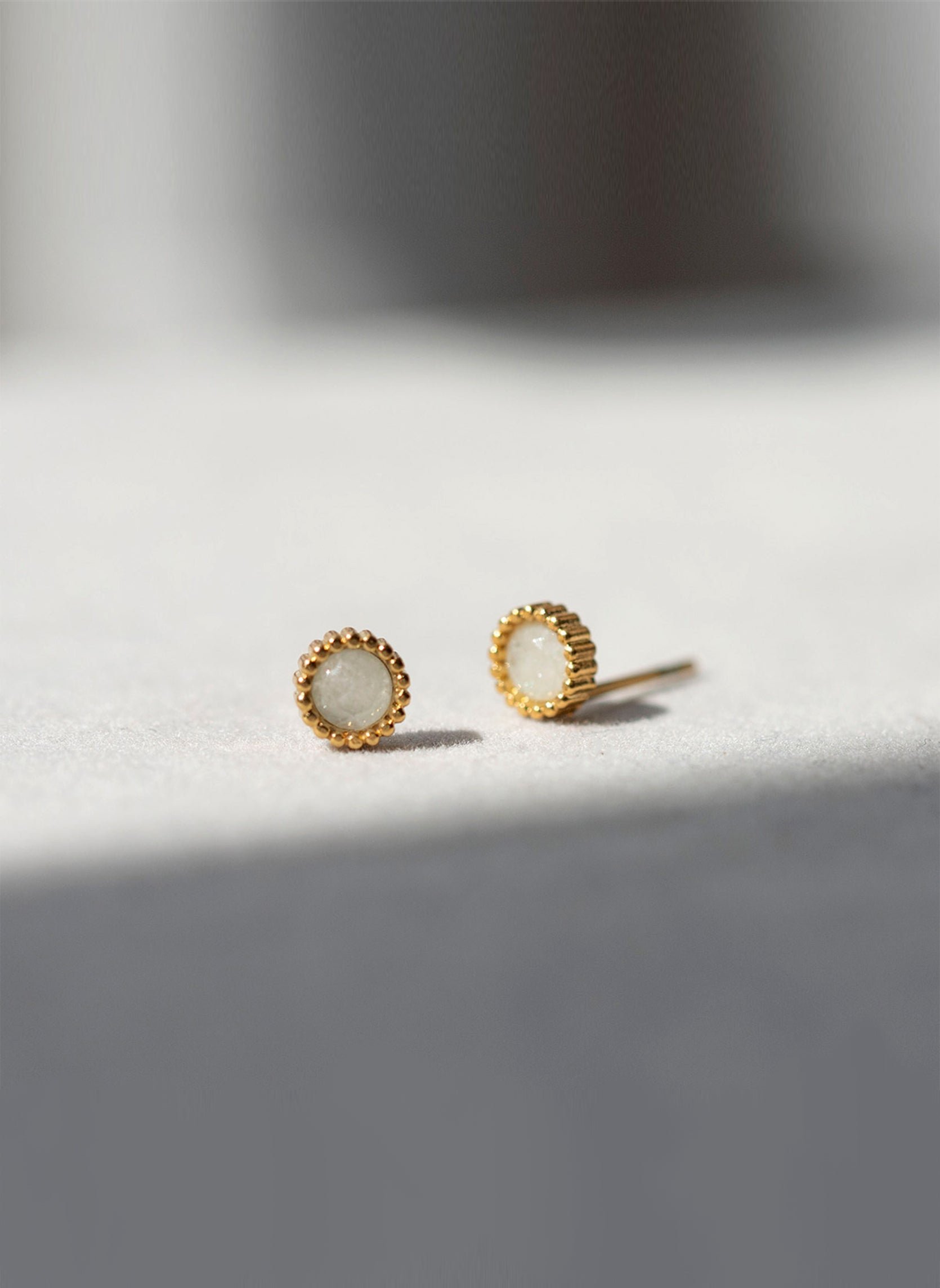 LETO - Stainless steel earrings for pierced ears AEC Paris White