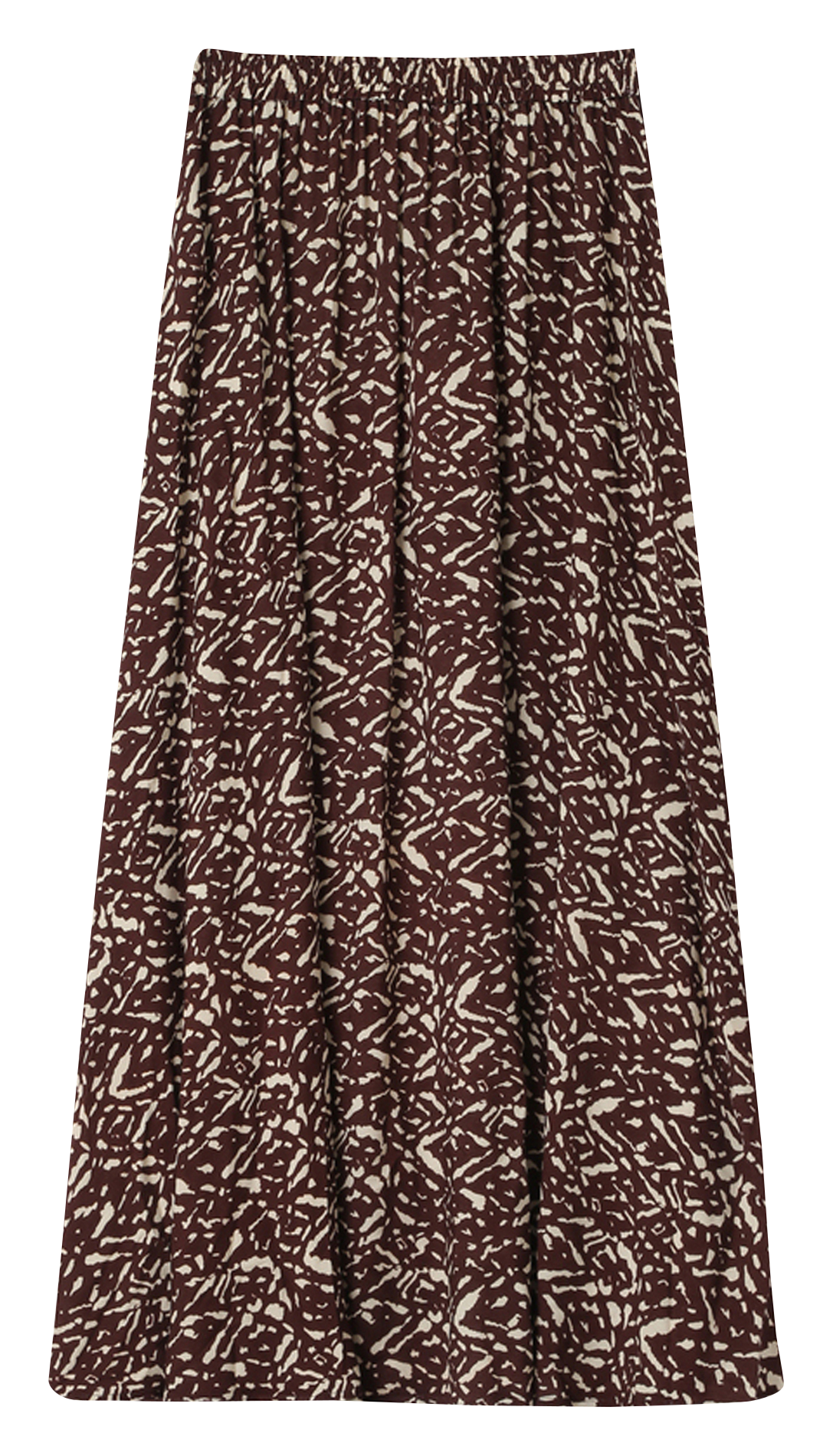 Long skirt with pattern GRACE ET MILA Brown