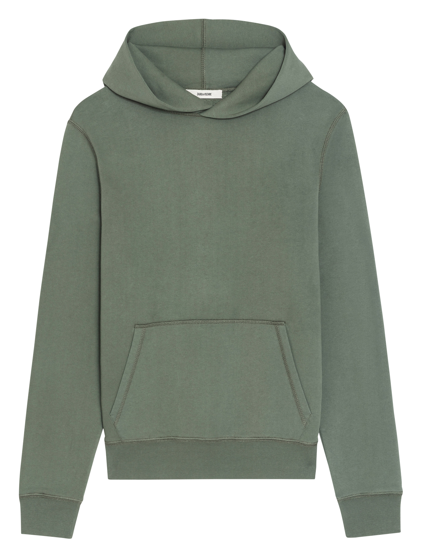 Sweat à capuche en coton imprimé ZADIG&amp;VOLTAIRE Vert