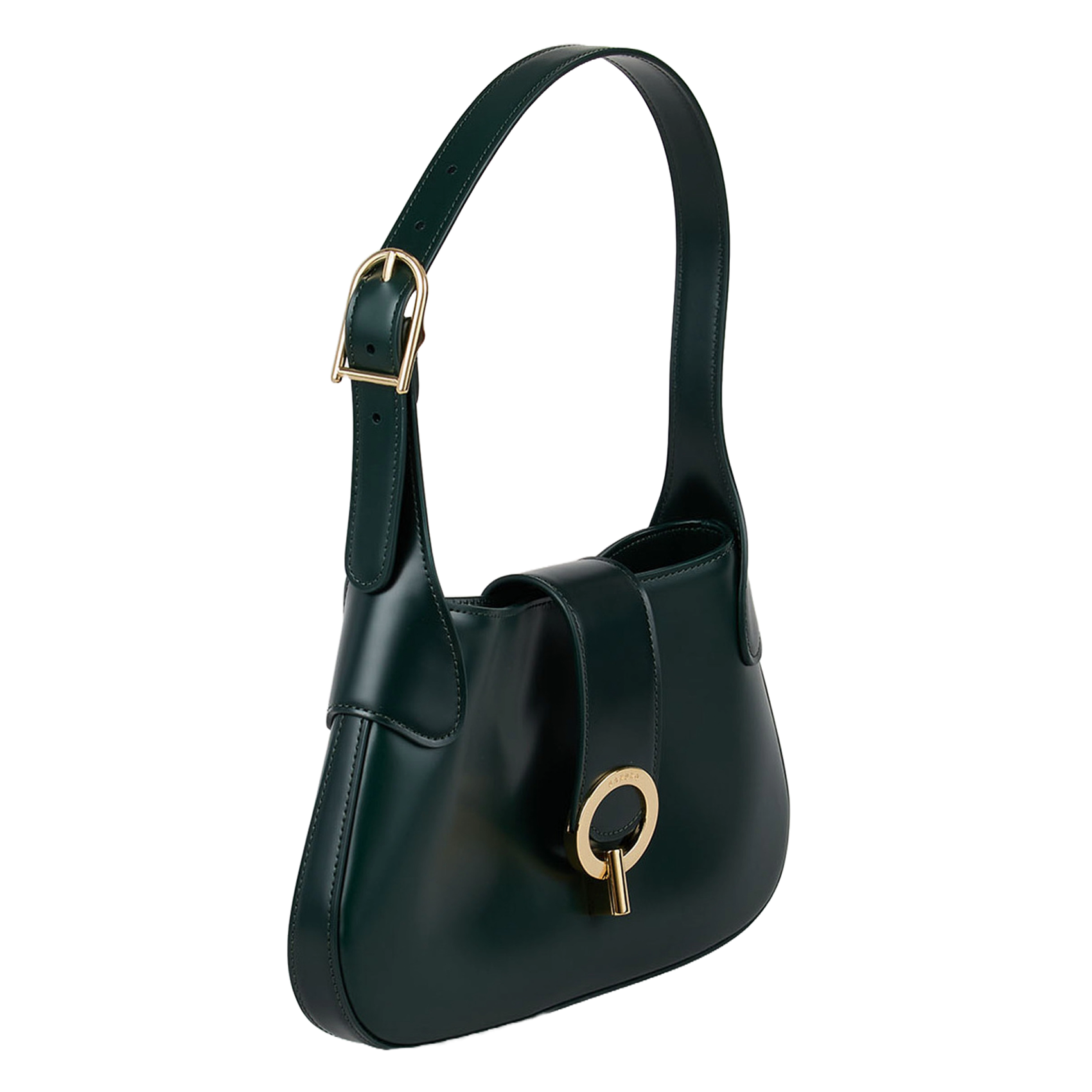 Sac en cuir lisse SANDRO Vert