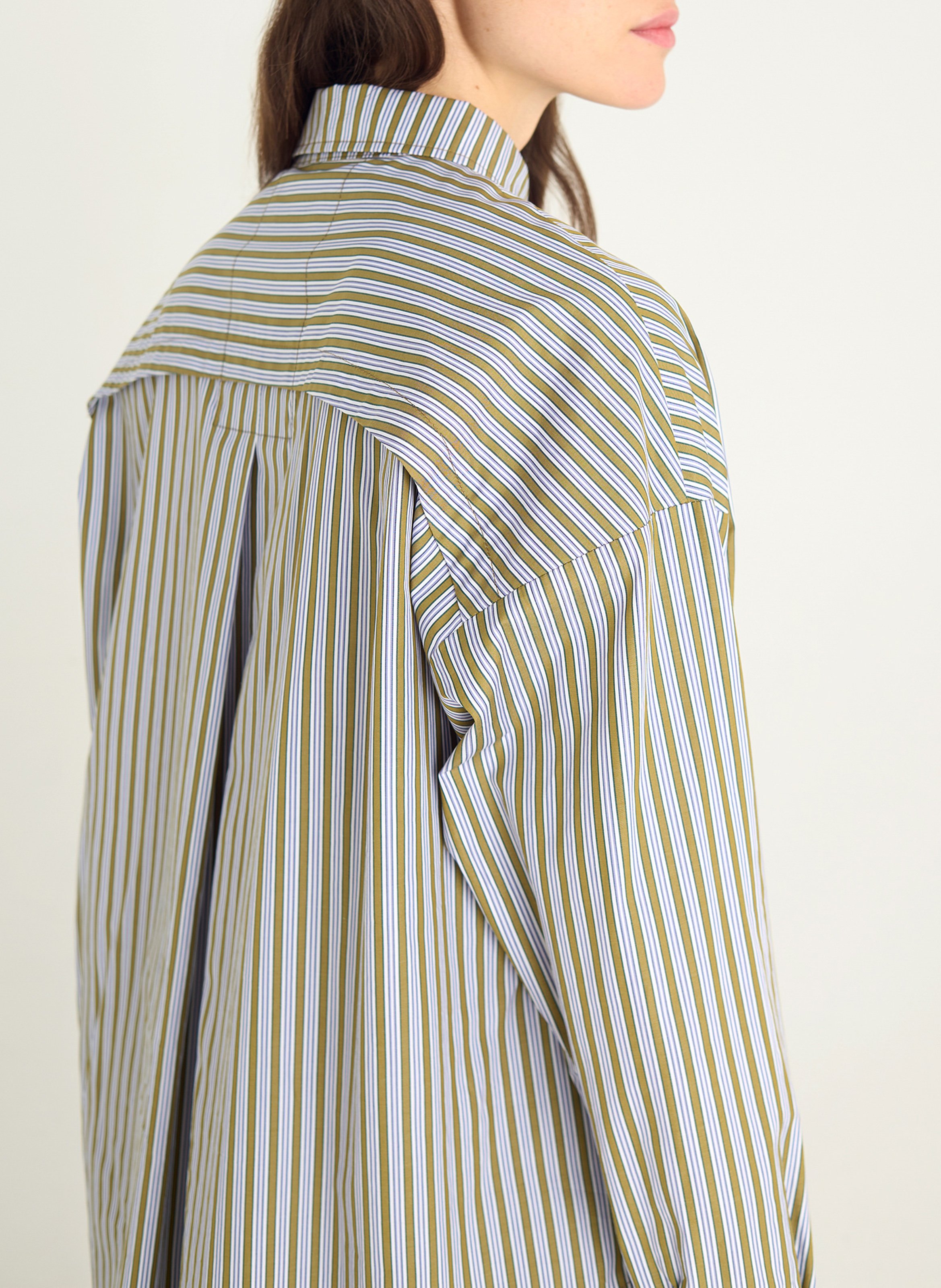 Blouse met klassieke kraag COTELAC Groen