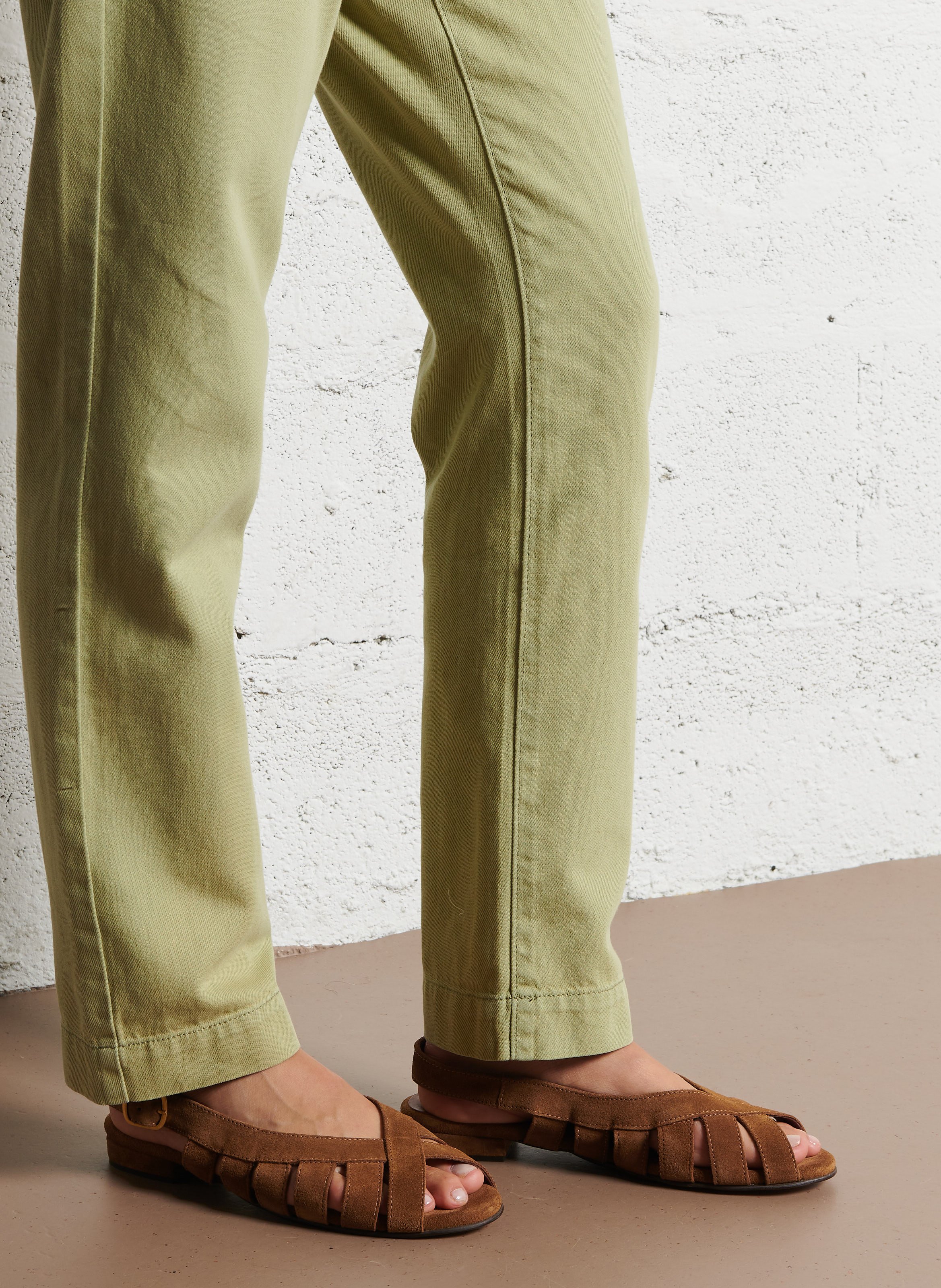 Platte, leren sandalen ANONYMOUS COPENHAGEN Bruin