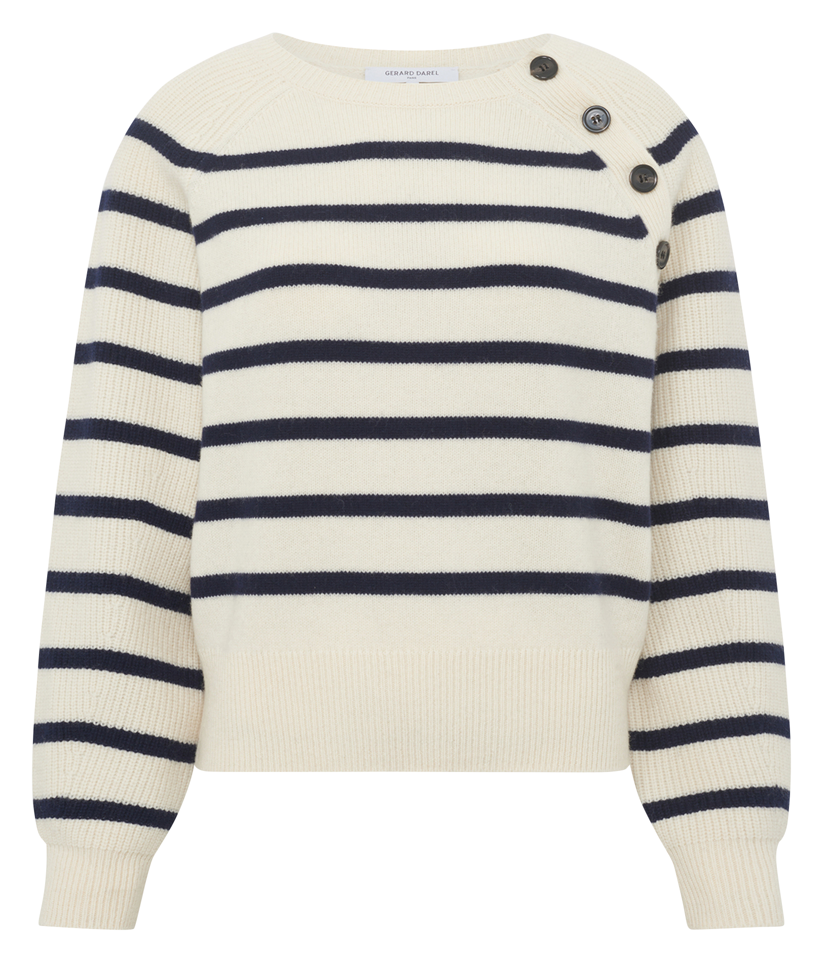 Pull col rond en laine GERARD DAREL Beige